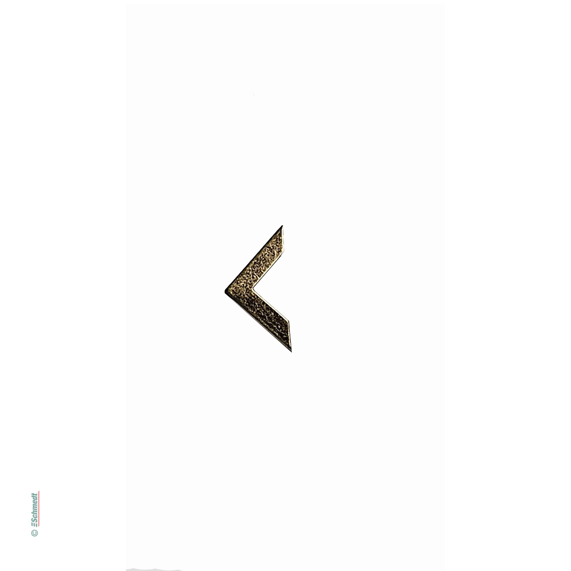 Buchecke aus Metall | Gerade - Abmessungen 22 x 22 mm - Farbe antik - zum Anbringen an die Ecken von  Büchern, Taschenkalendern, Speisekarte...