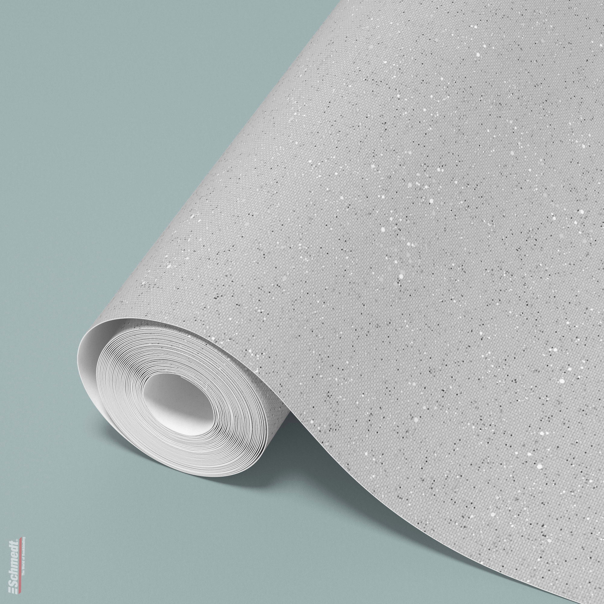 Print Cloth • bedruckbares Gewebe - Farbe 7 • Glitzer-Optik • weiß - zum individuellen Bedrucken von Produkten mit Einbandmaterial: Hardcove... - Bild-2