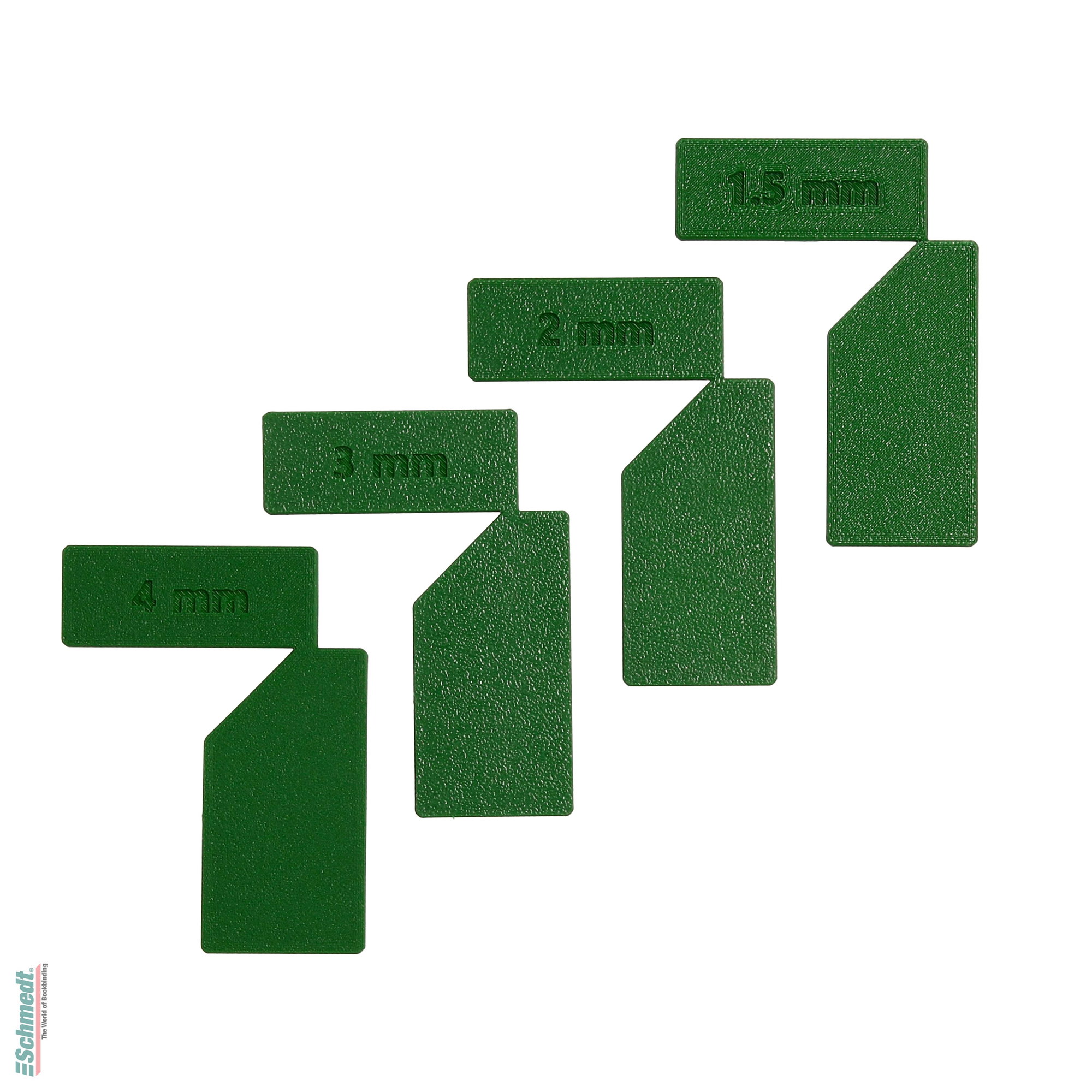 Tool for turn-ins - Size Set: 1 pc 1,5/2/3/4mm - This template will help you to cut the cover material for the outer side of your box.
The ...