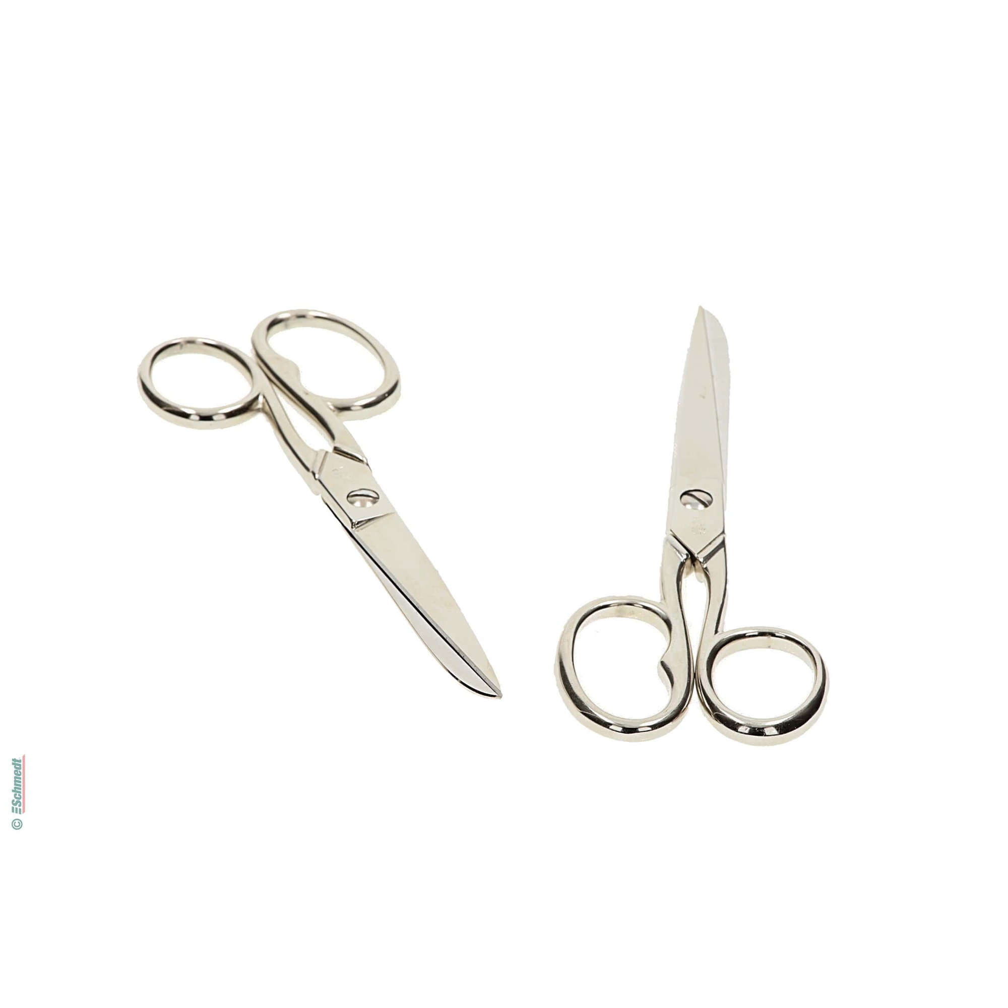 Bookbinder's scissors - premium quality - with pointed blade - 16 cm total length...