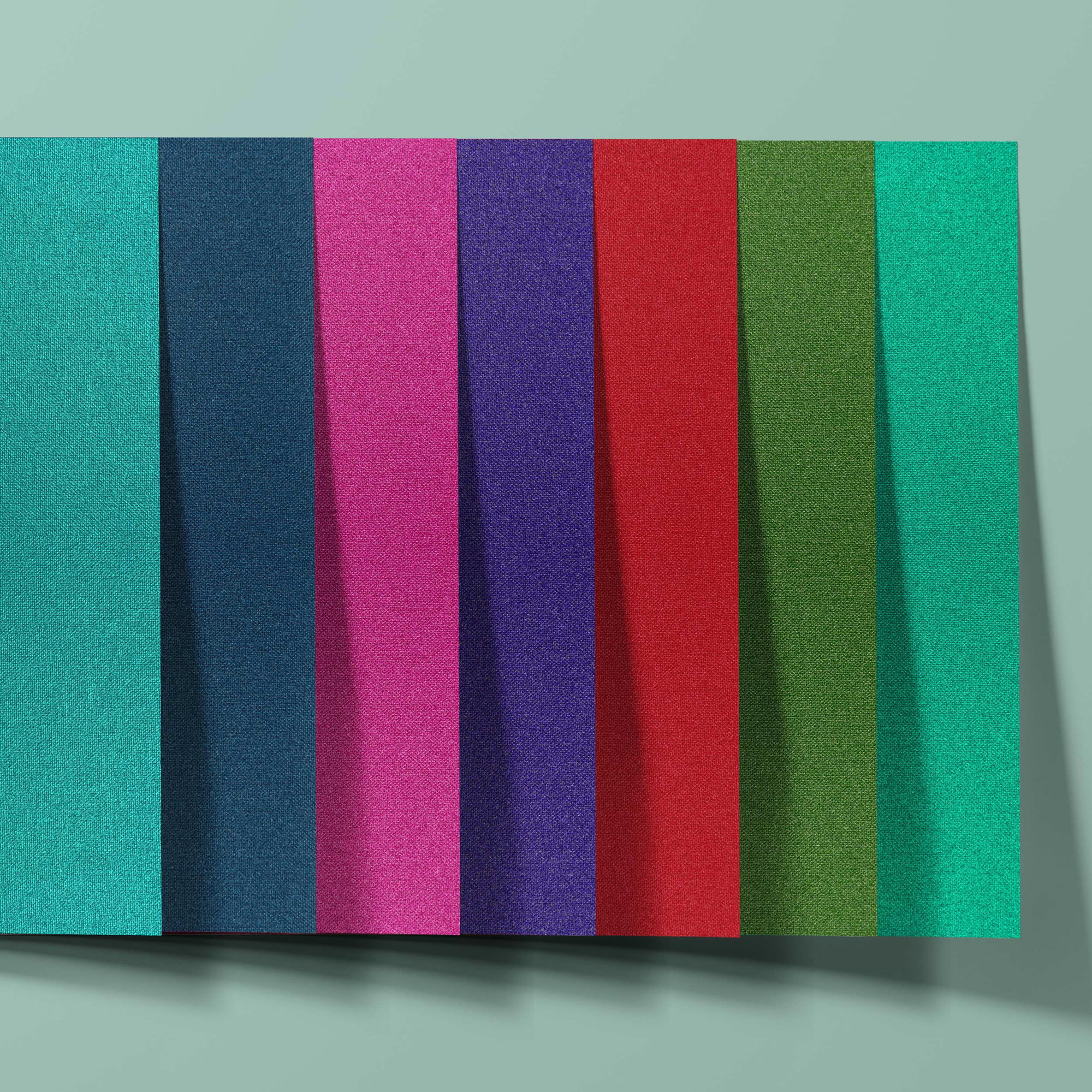Englisch Buckram Neon • Buchleinen - mit glänzender Beschichtung - Anwendungen: für Bucheinbände, Speisekarten, Notizbücher, Ordner etc.... - Bild-1