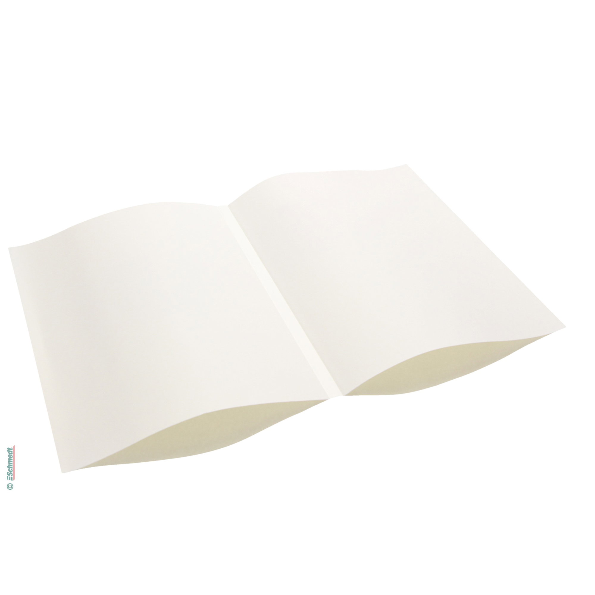 PräziCover - blanco claro, liso - para confeccionar cuerpos de libro con papel de guardas auténtico para libros de tapa dura....