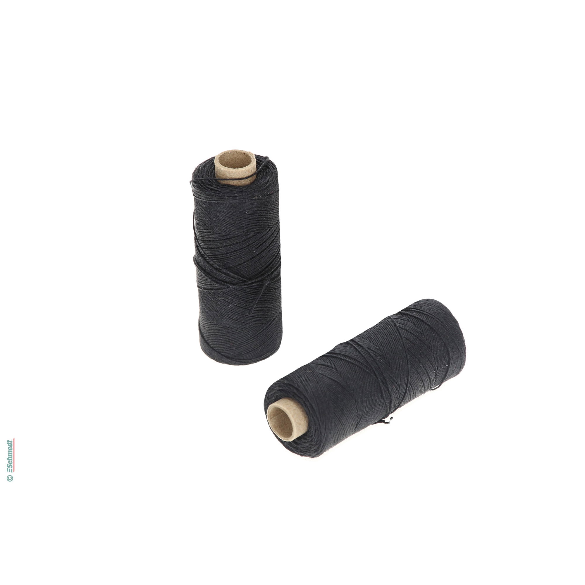 Hilo para coser a mano | de colores - Tamaño 30/3 - aprox. 0,42 mm - Color 13 - negro - para el cosido con hilo manual...