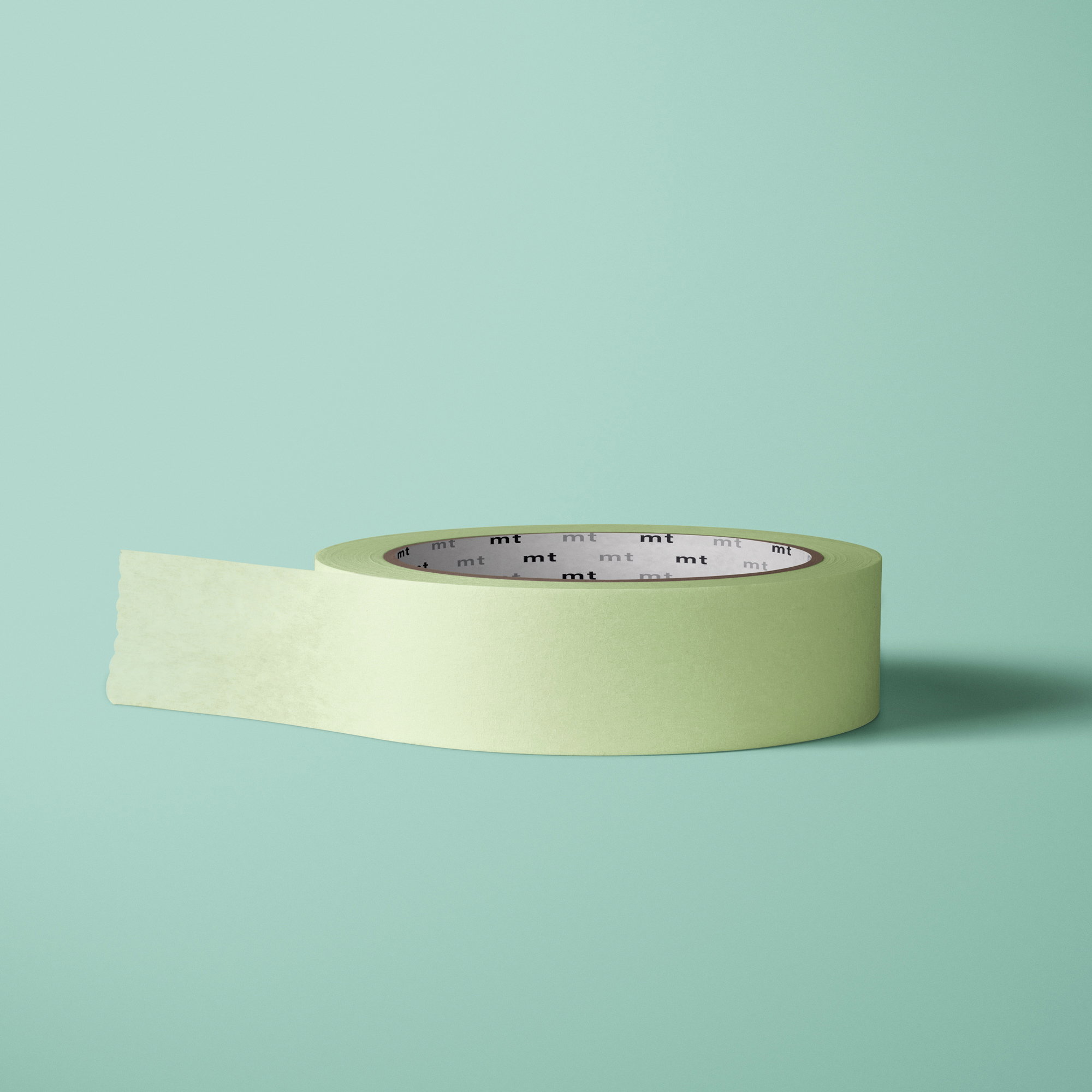 Washi Tape / Ruban adhésif de masquage | Pastel - Couleur 23 - vert - Applications : Décoration d'albums photos, de scrap books, de cadeaux,... - image-1