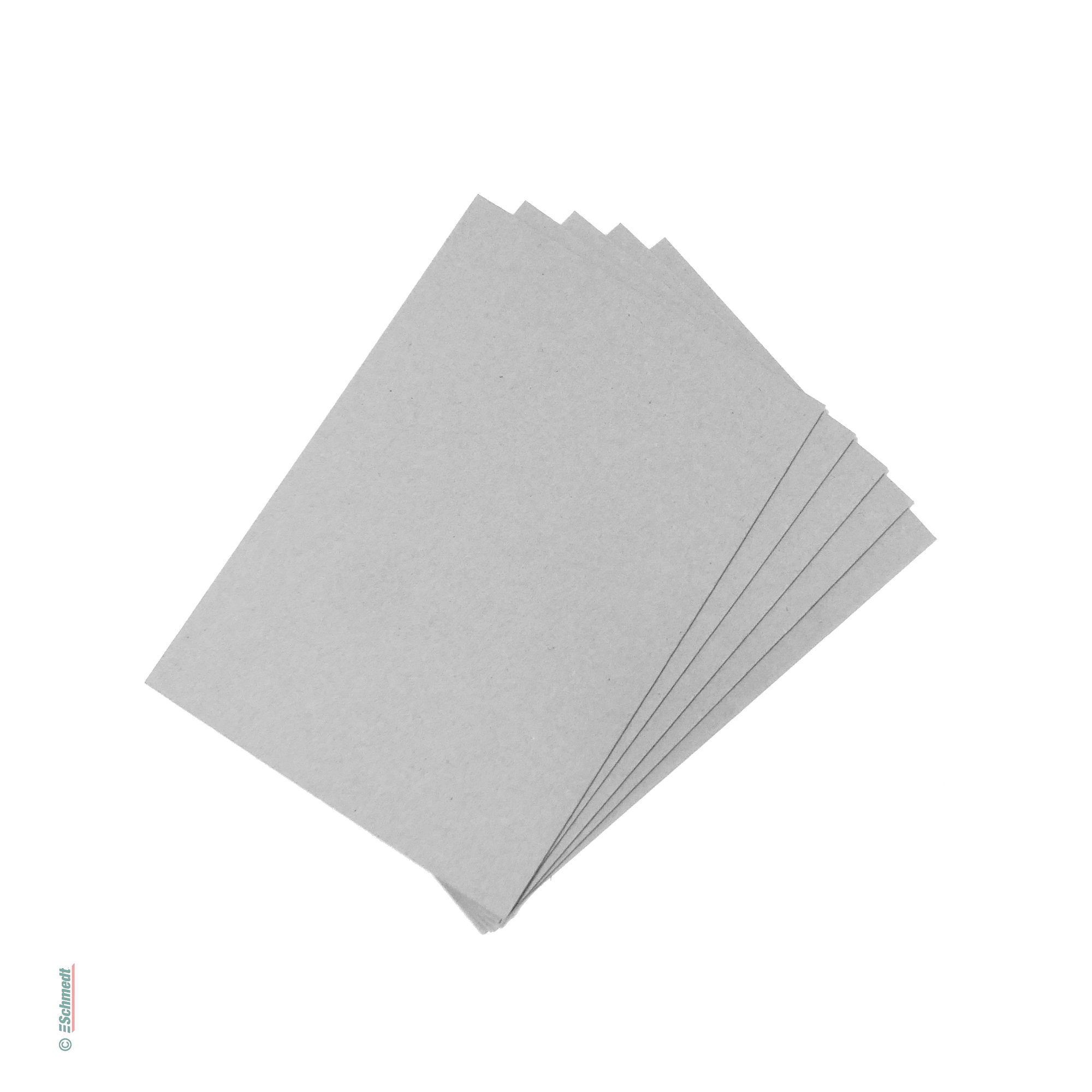 Carton gris précoupé en formats DIN - de carton gris pour la reliure - Épaisseur: 2,0 mm - pour la fabrication de couvertures de livres rigi... - image-1
