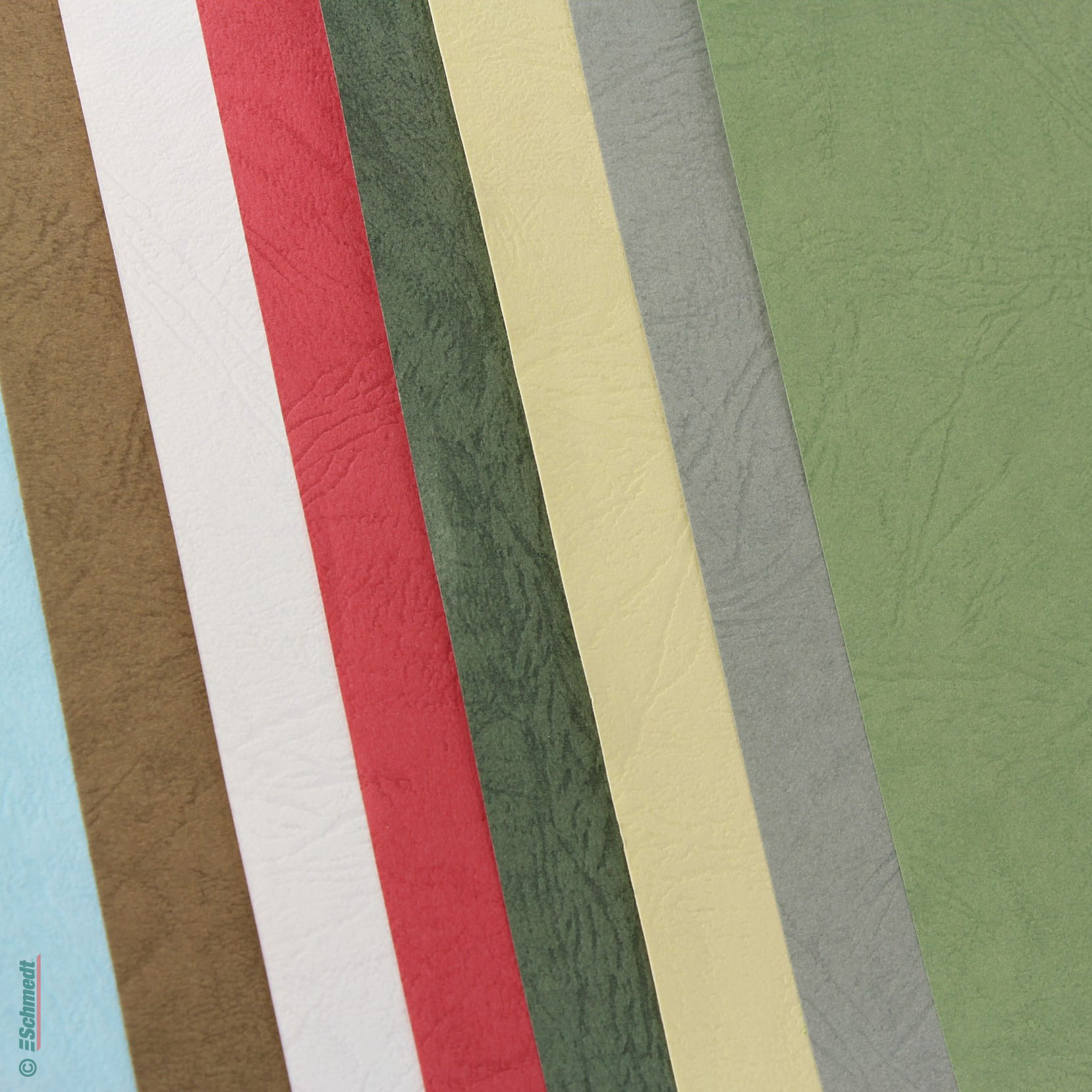 Nebelhorn • papel natural con aspecto de cuero - Formato: 70 x 100 cm - dirección de fibra longitudinal - para encuadernado de tapas de libr... - imagen-1