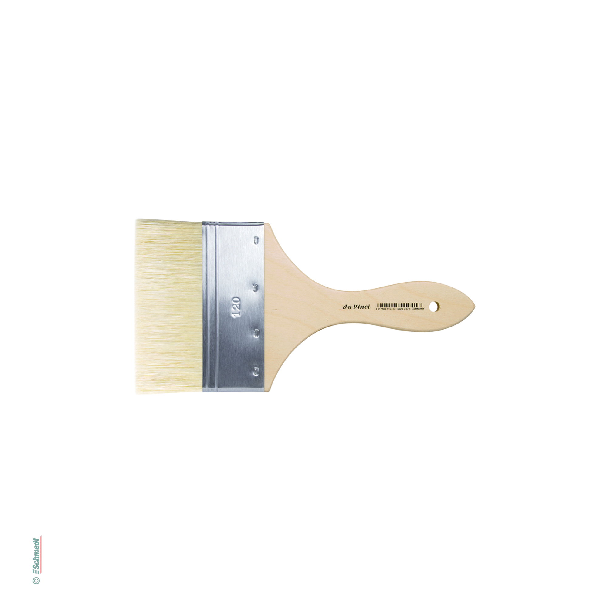 da Vinci Spalter Série 2470 - plat, avec soies blanches de Chine, virole en acier - Applications: pour baser, repeindre et pour appliquer de...