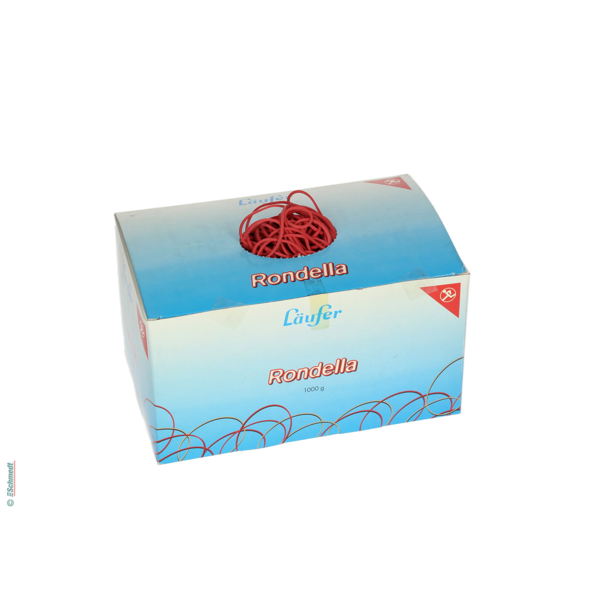 "Läufer" rubber rings, red  (limited) - Box contents: 1 kg - for bundling and fixing... - image-2