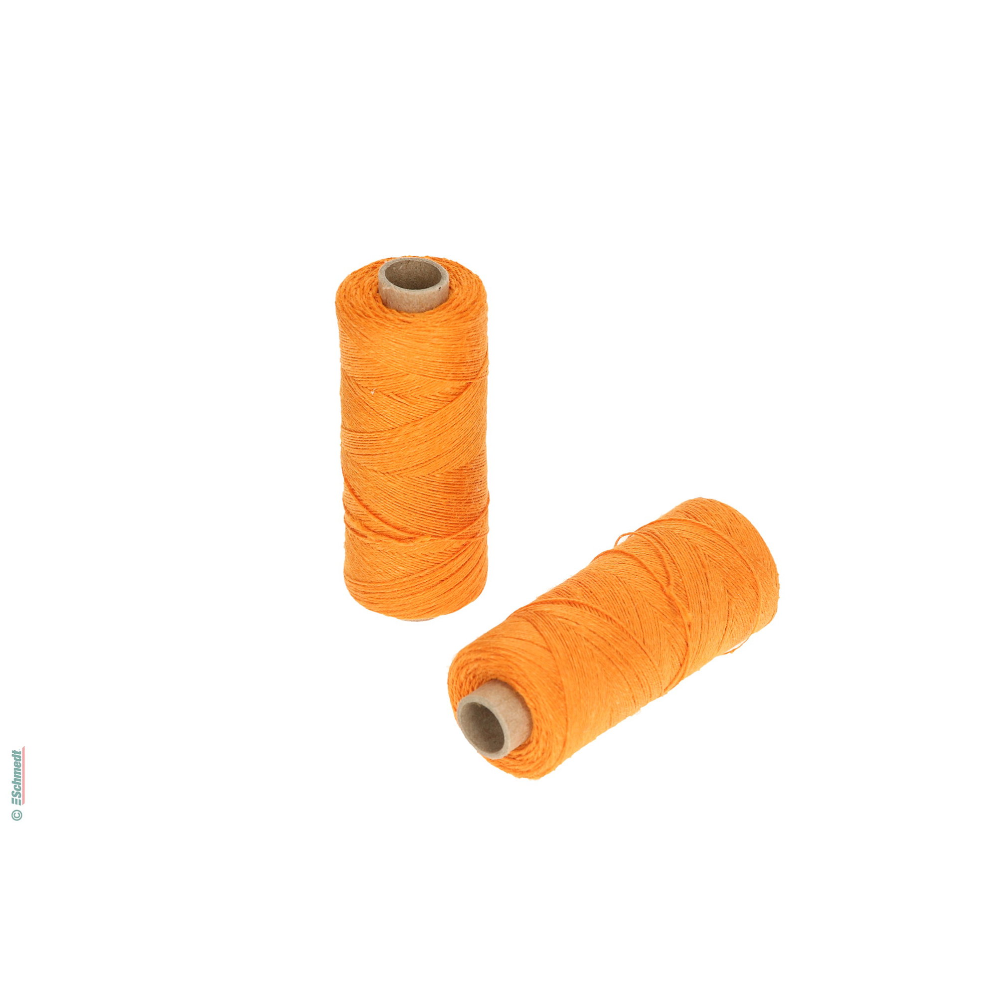 Hilo para coser a mano | de colores - Tamaño 30/3 - aprox. 0,42 mm - Color 56 - naranja - para el cosido con hilo manual...