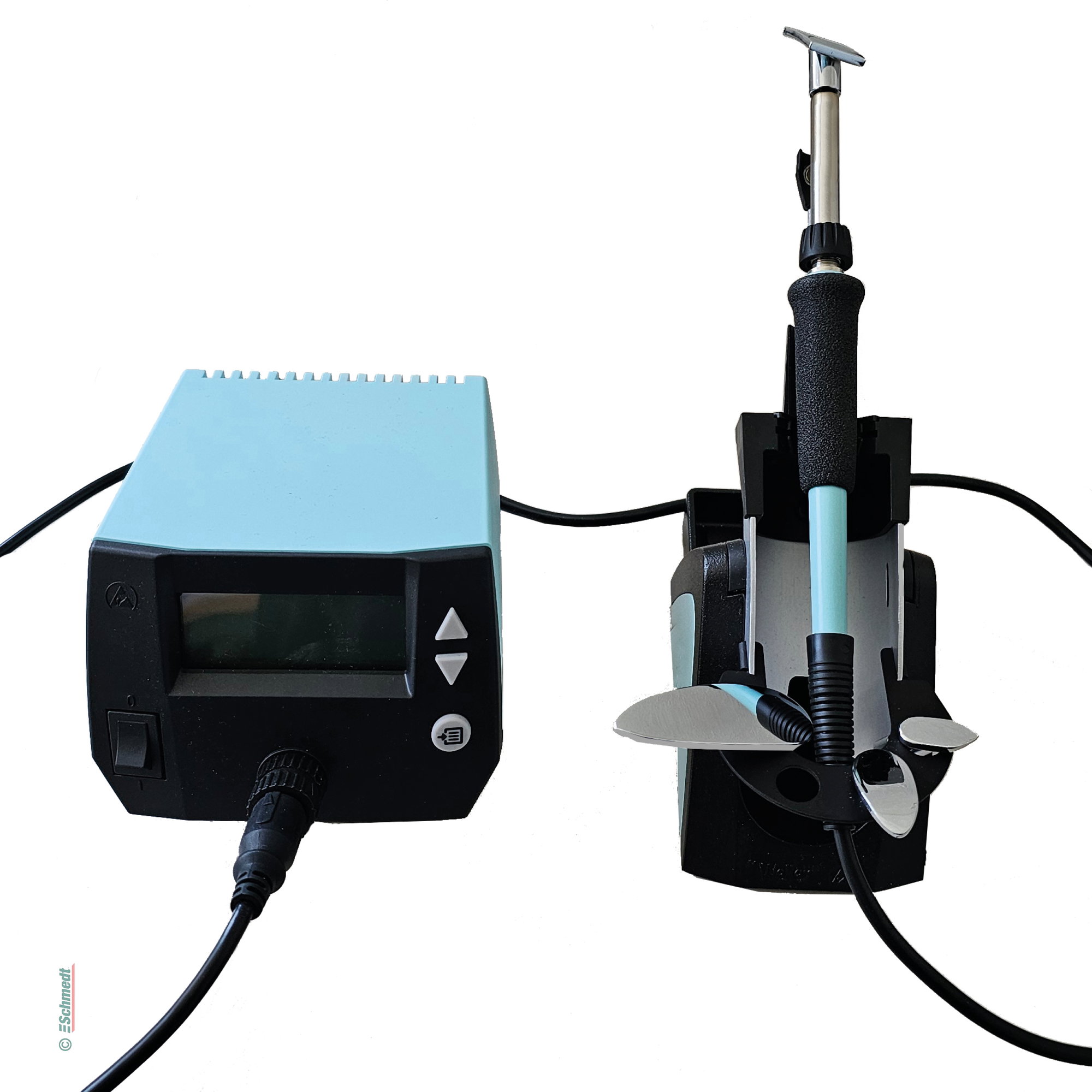 Hot spatula Type WE • Demo device - with digital temperature control - for irons # 0 - 9 - with shoes # 0 - 2 for paper conservation as poli... - image-1