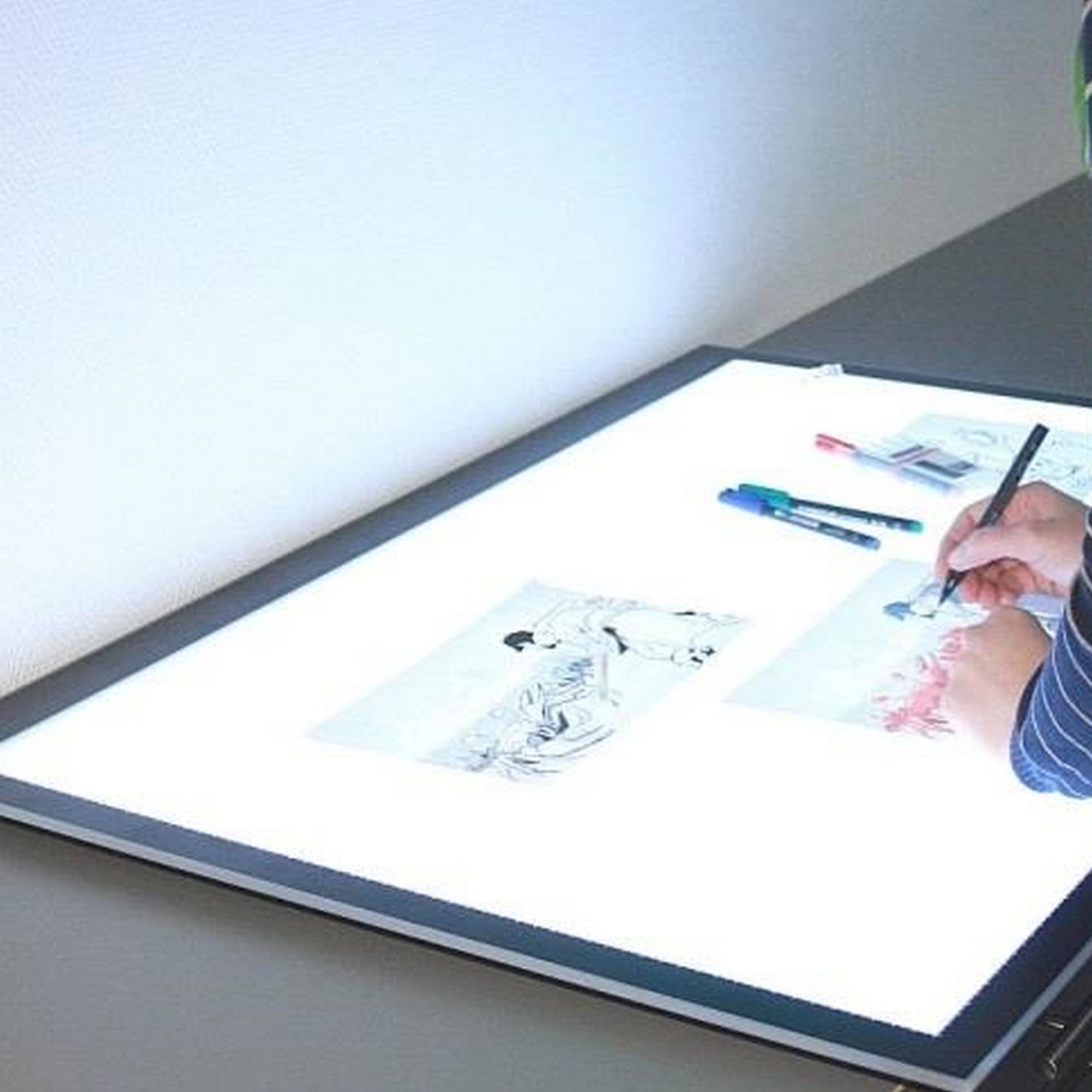 Atril de luz LED "Professional XL" - Mesa de luz LED extra grande - para ver la marca de agua de un libro o el fondo de las reparaciones, ve... - imagen-1