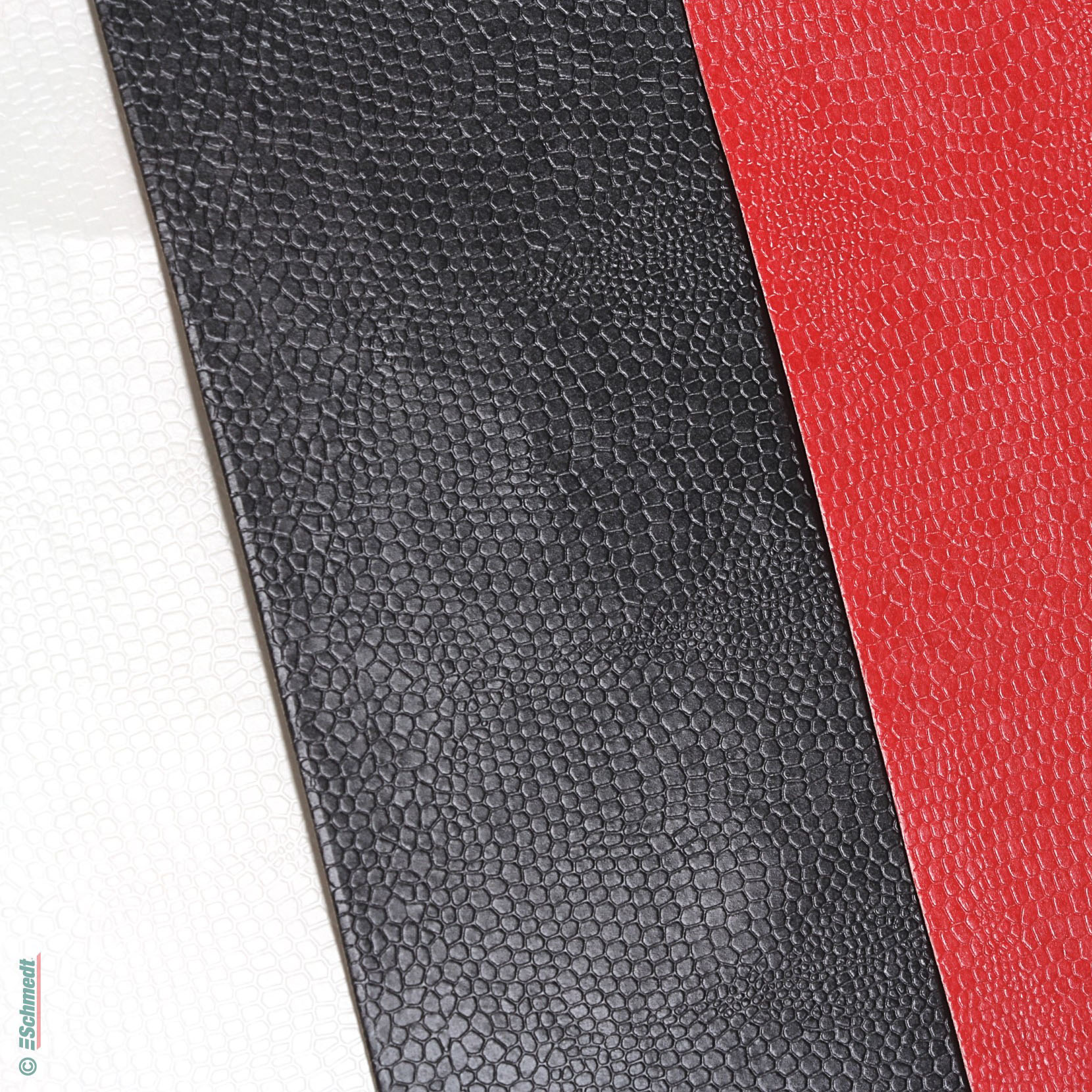 Papel de cuero con aspecto de piel de lagarto | de un color - Formato: 70 x 100 cm - sentido de fibra longitudinal - papel cobertor para enc...