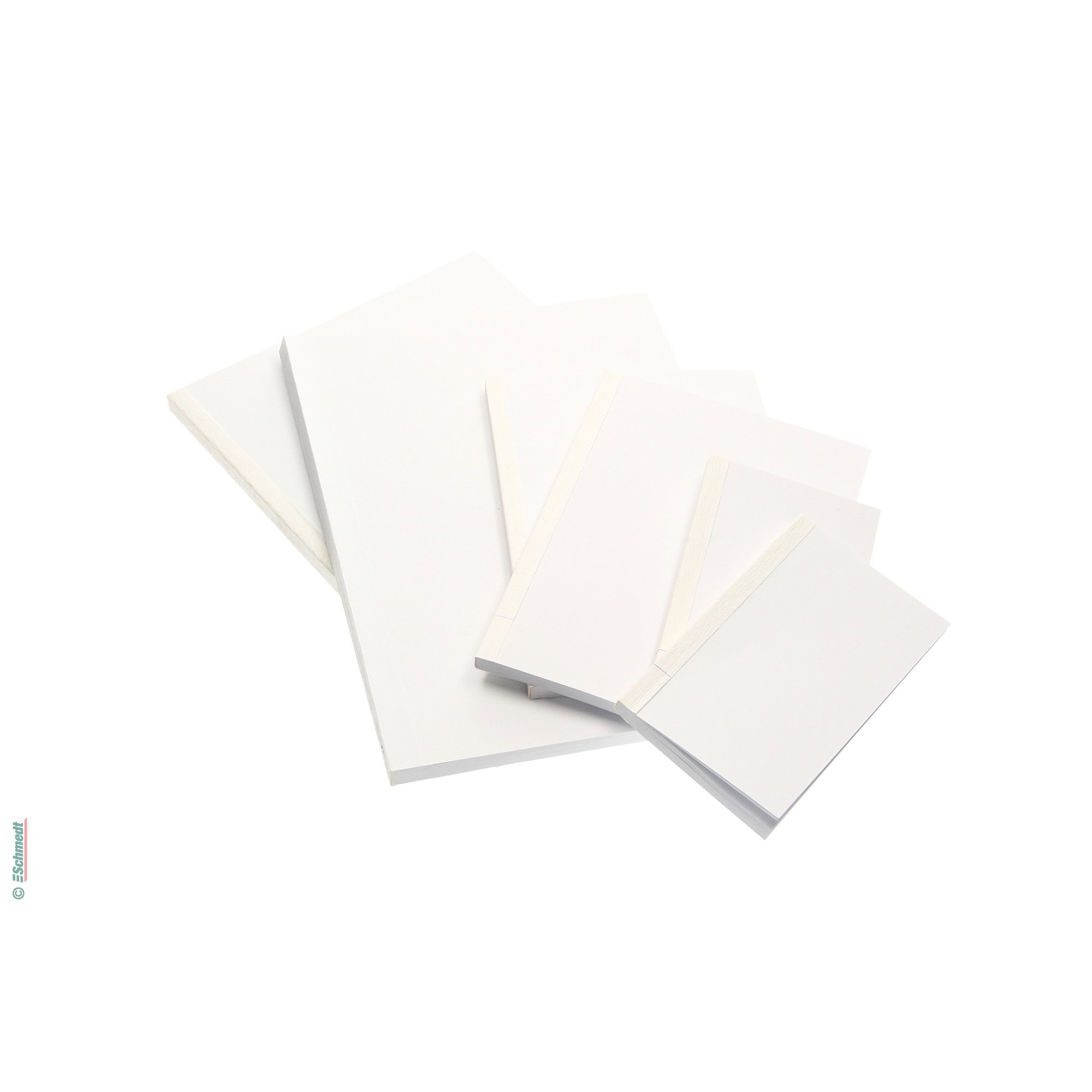Buchblock-Rohling - Farbe hellweiß - Abmessungen 210 x 297 mm - Druckbild punktkariert - Blanko-Buchblock (Leerbuch) zur Herstellung von Not... - Bild-2