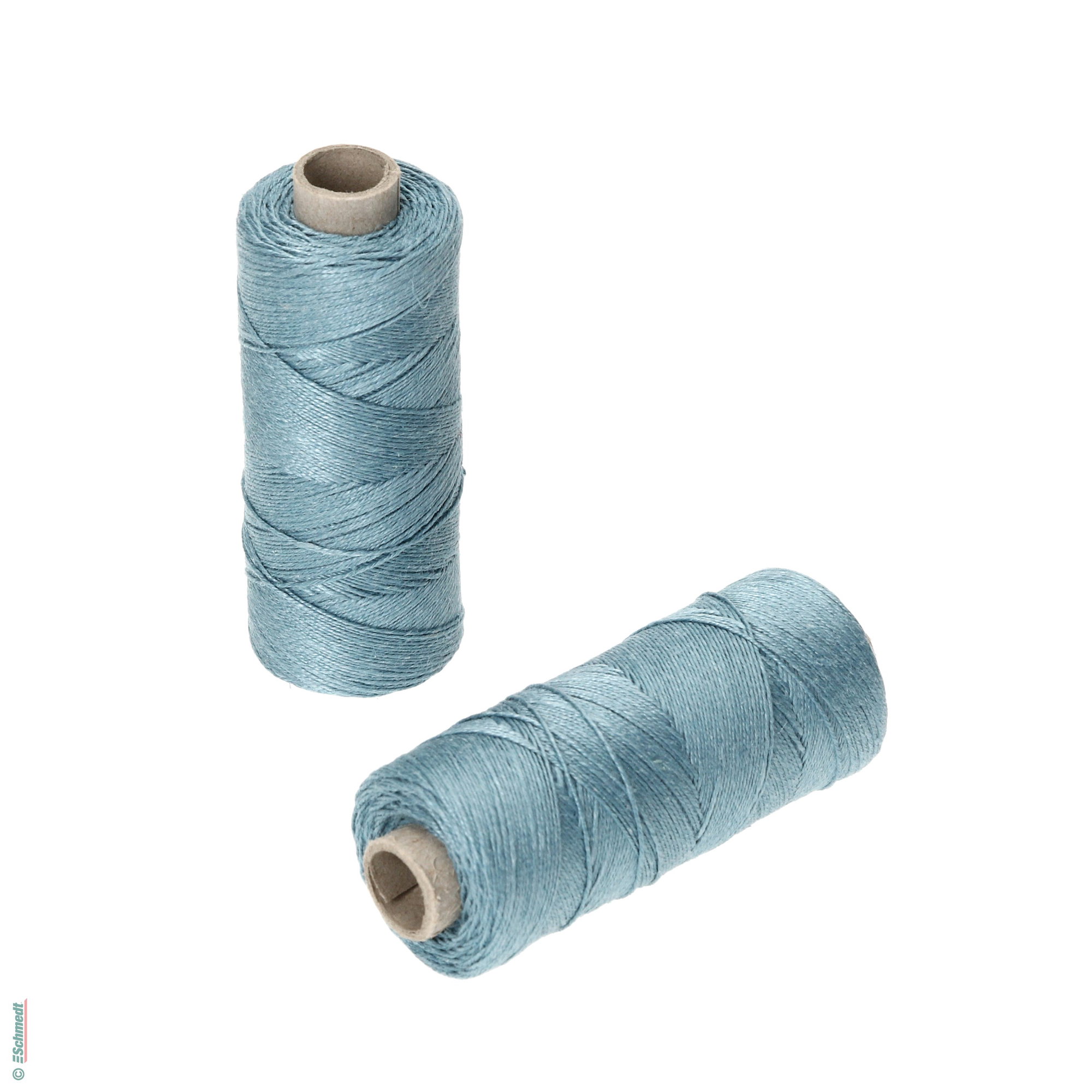 Hilo para coser a mano | de colores - Tamaño 18/3 - aprox. 0,55 mm - Color 12 - azul claro - para el cosido con hilo manual...