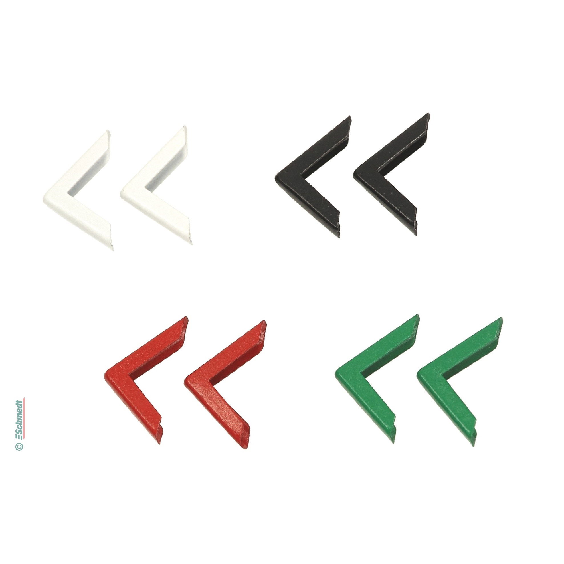 Metal Book Corner • Straight • coloured - Protective corners with straight edge - to attach to the corners of books, pocket diaries, menus, ...