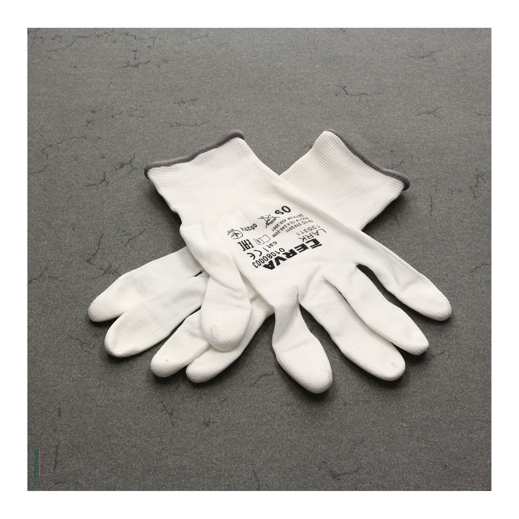 Guantes de alta tecnología - Tamaño L - Tamaño 9 - Color blanco - para evitar la marca de las huellas dactilares y marcas de sudor...