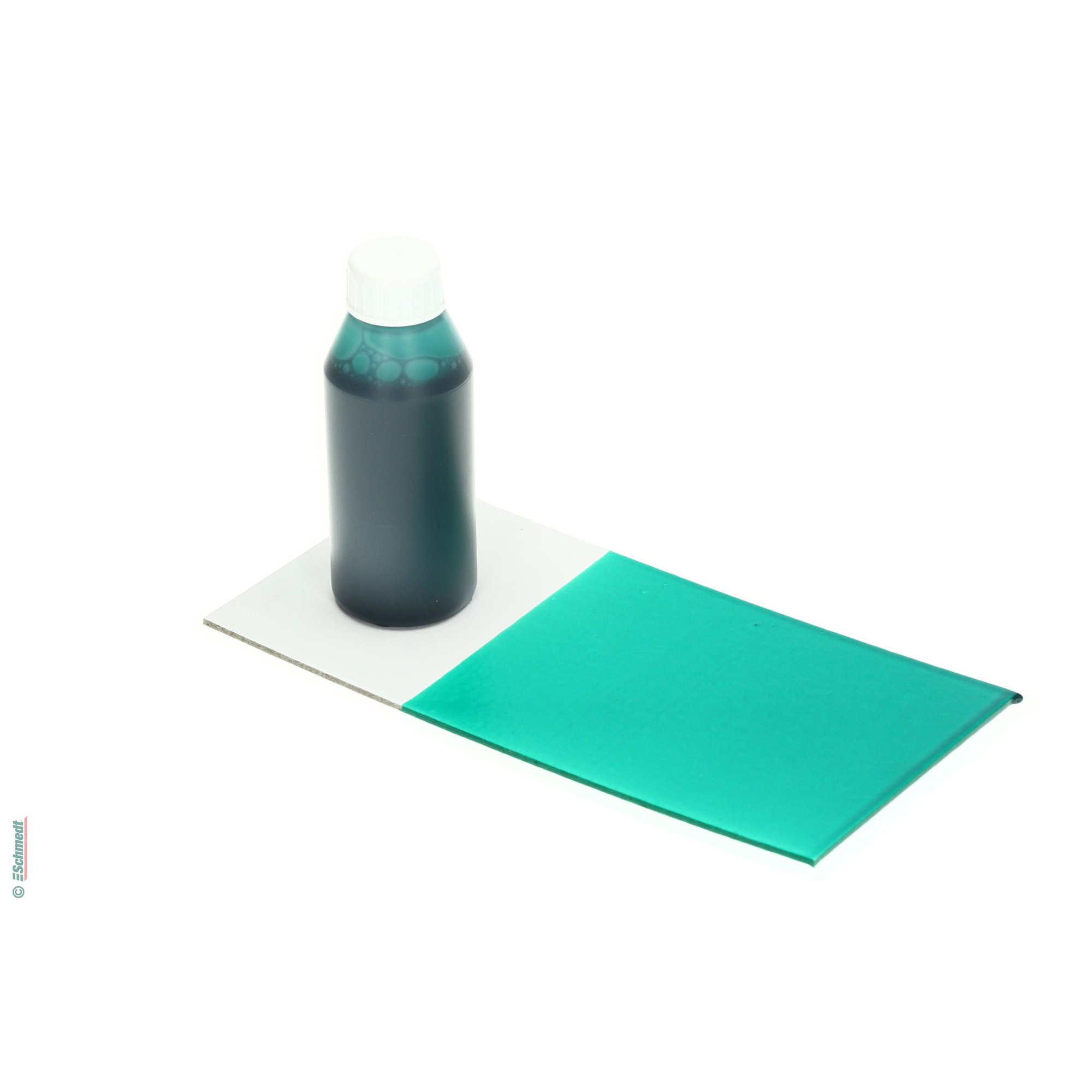 Pintura para cola - Color verde oscuro - Contenido Botella / 100 ml - para darle color a las colas de dispersión como, por ejemplo, cola par... - imagen-1