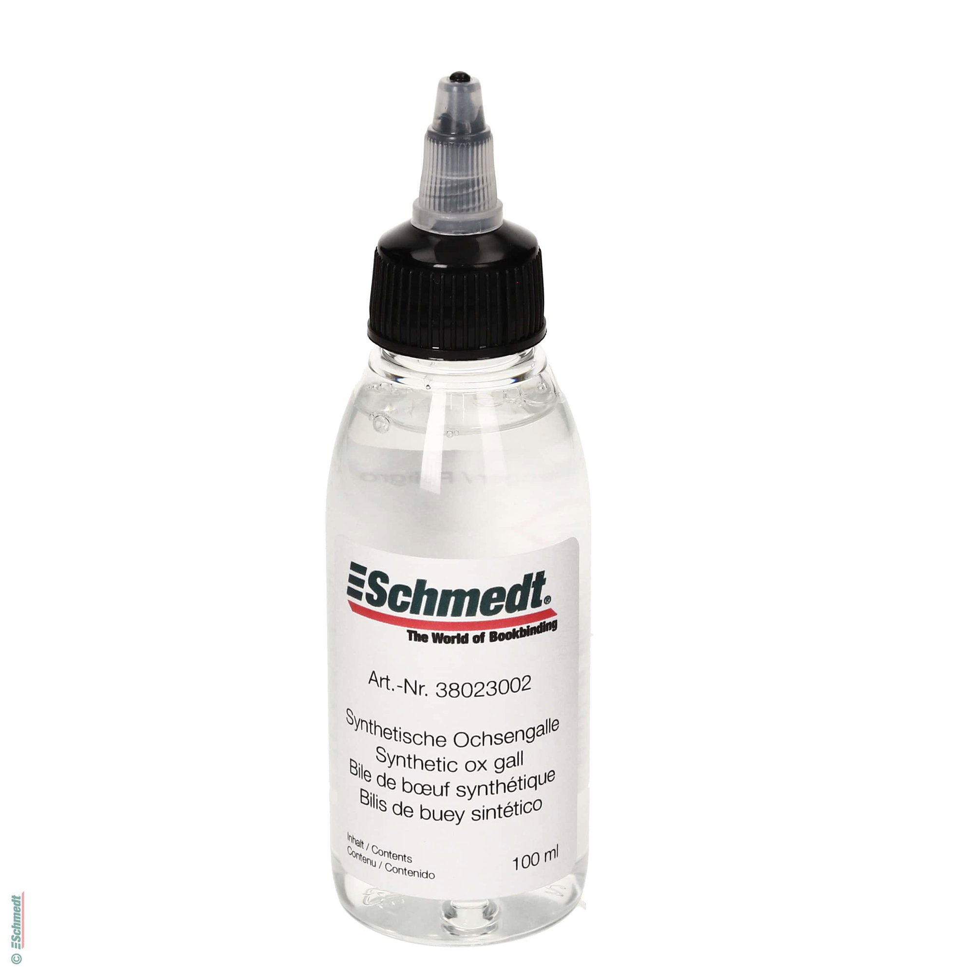 Bile synthétique - Contenu Bouteille / 100 ml - Application : Agent d'étalement pour la fabrication de papiers marbrés. Empêche les peinture...