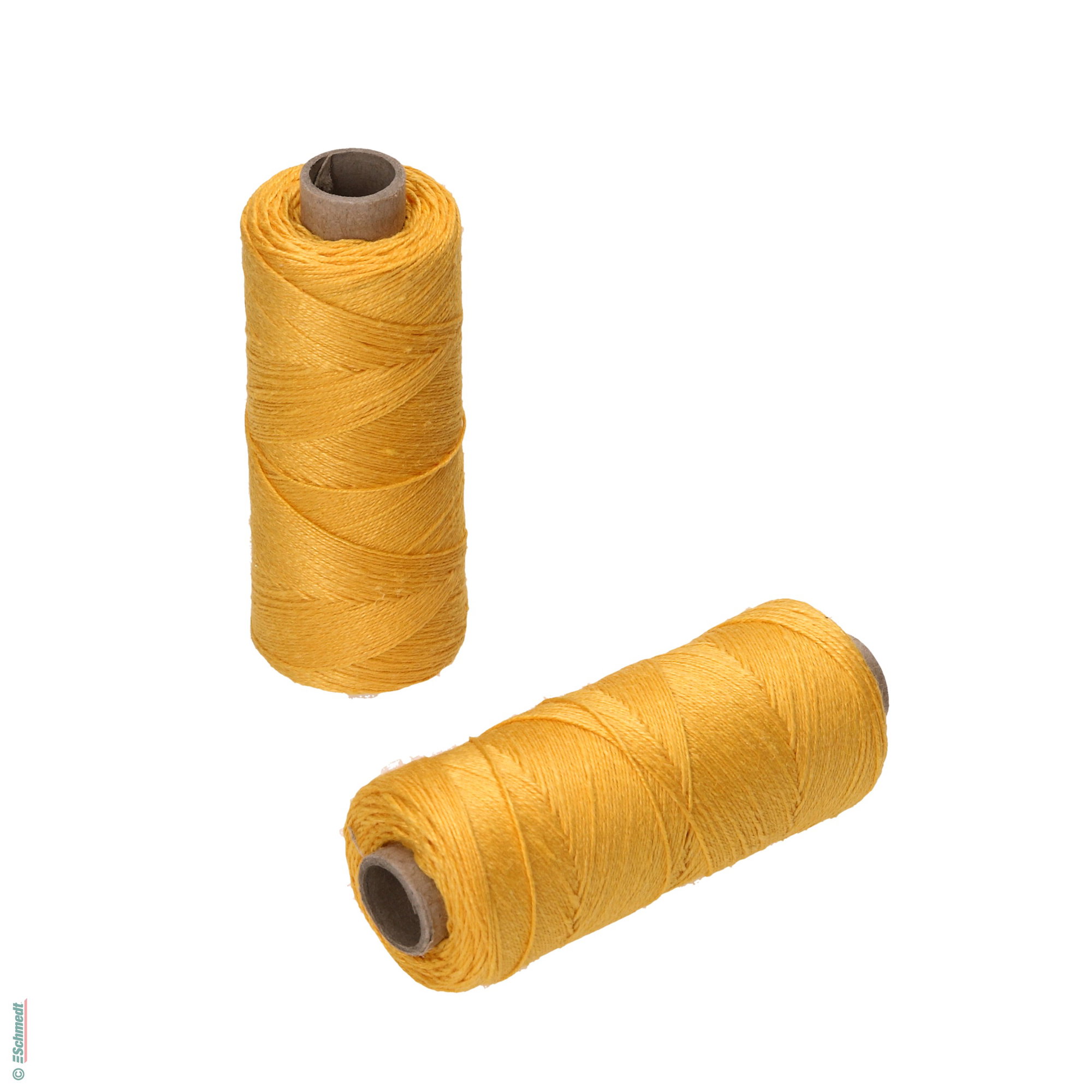 Hilo para coser a mano | de colores - Tamaño 18/3 - aprox. 0,55 mm - Color 16 - amarillo dorado - para el cosido con hilo manual...