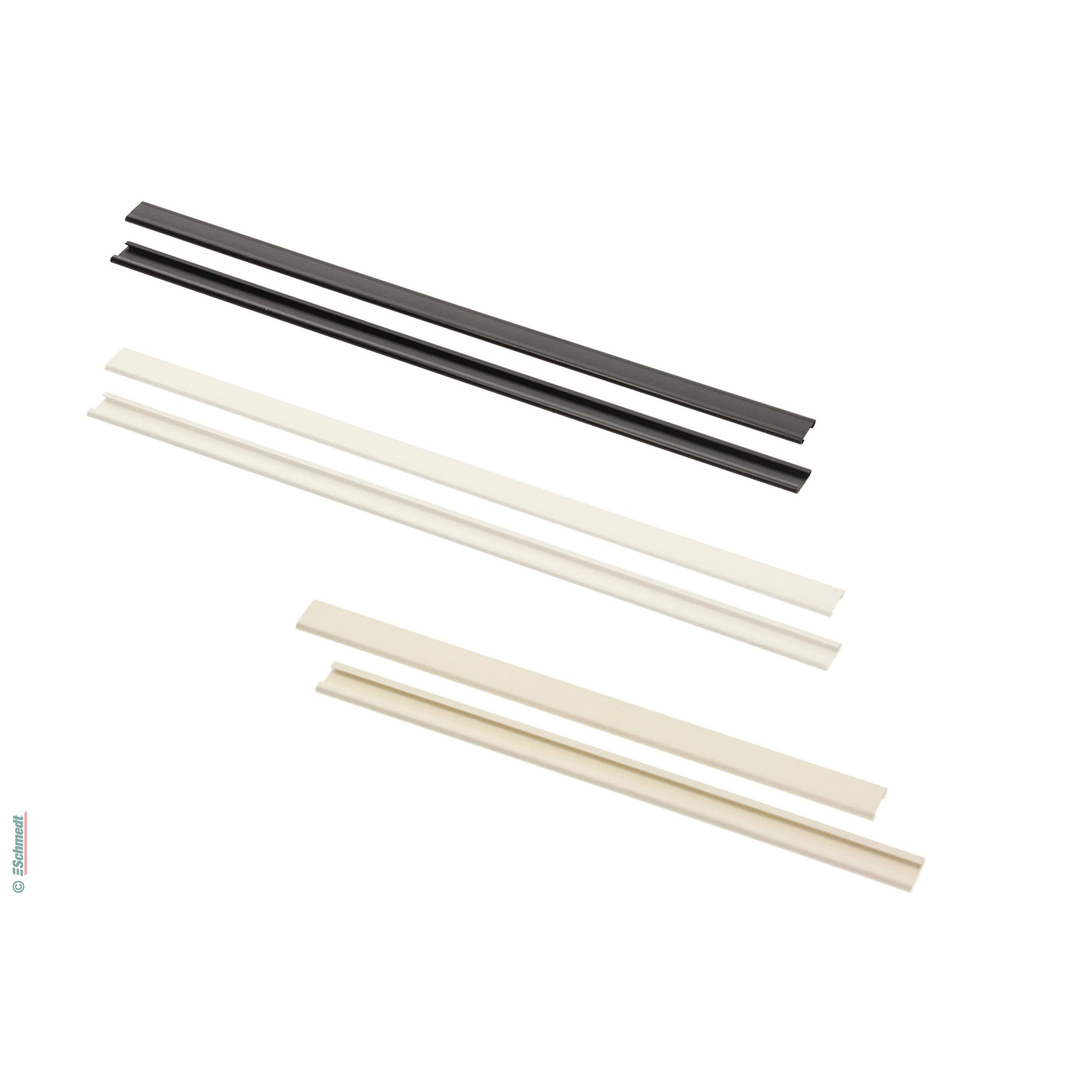 Profilé de couverture en plastique - pour pousser sur la baguette couvre-joint - pour couvrir dispositifs de classement...