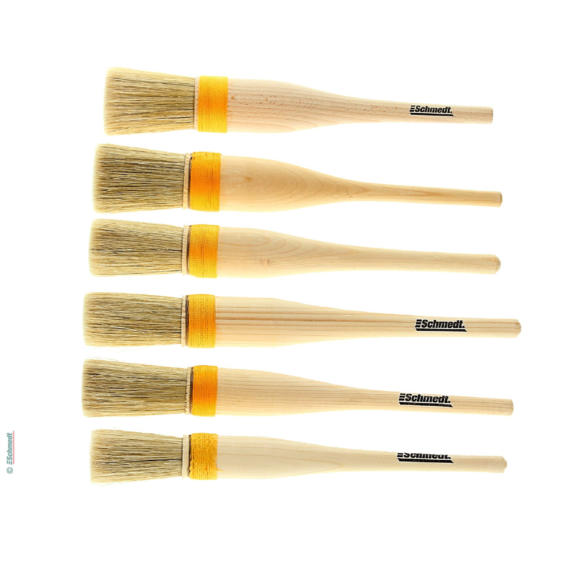 Pinceau à colle de pâte - soies de cochon, ficélé à corde - pour appliquer confortablement de la pâte et d'autres colles froides grâce au re... - image-2