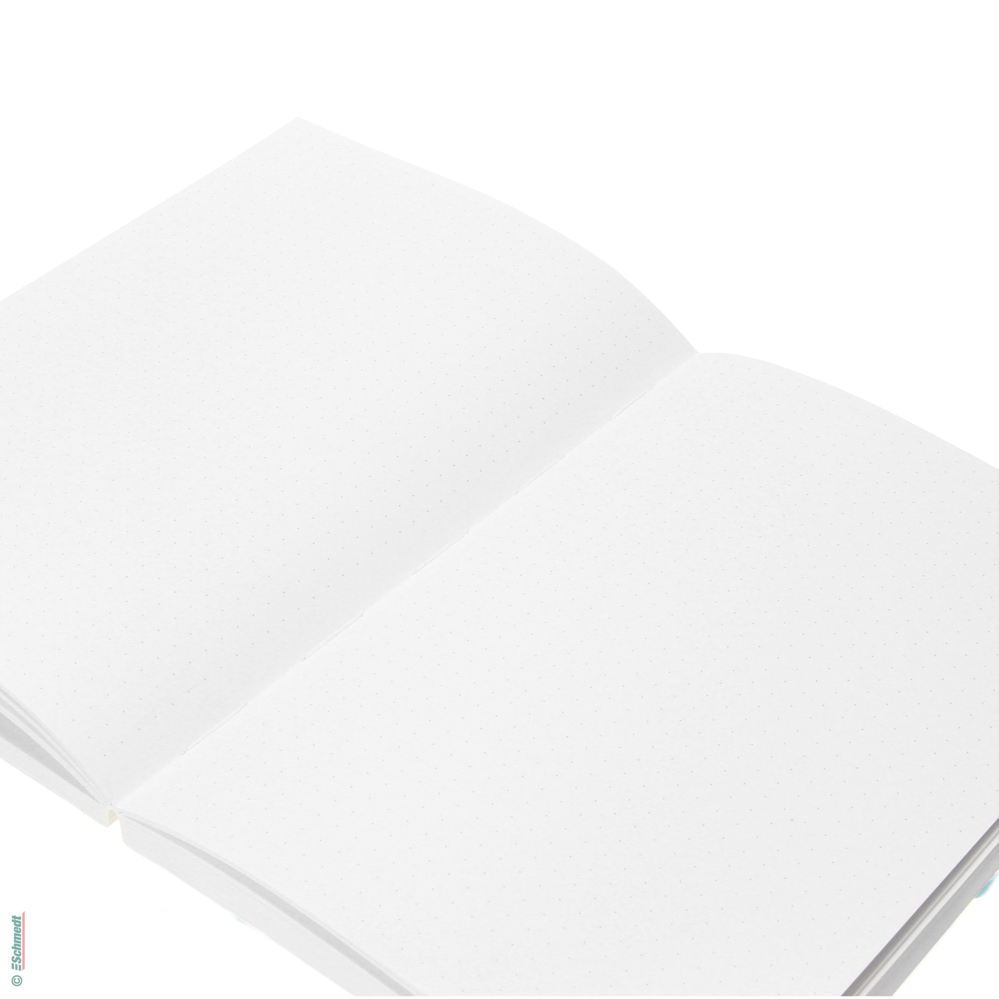 Buchblock-Rohling für Bullet Journals - naturweiß, mit 5 mm Punktraster - Blanko-Buchblock (Leerbuch) zur Herstellung von Bullet Journals, m... - Bild-3