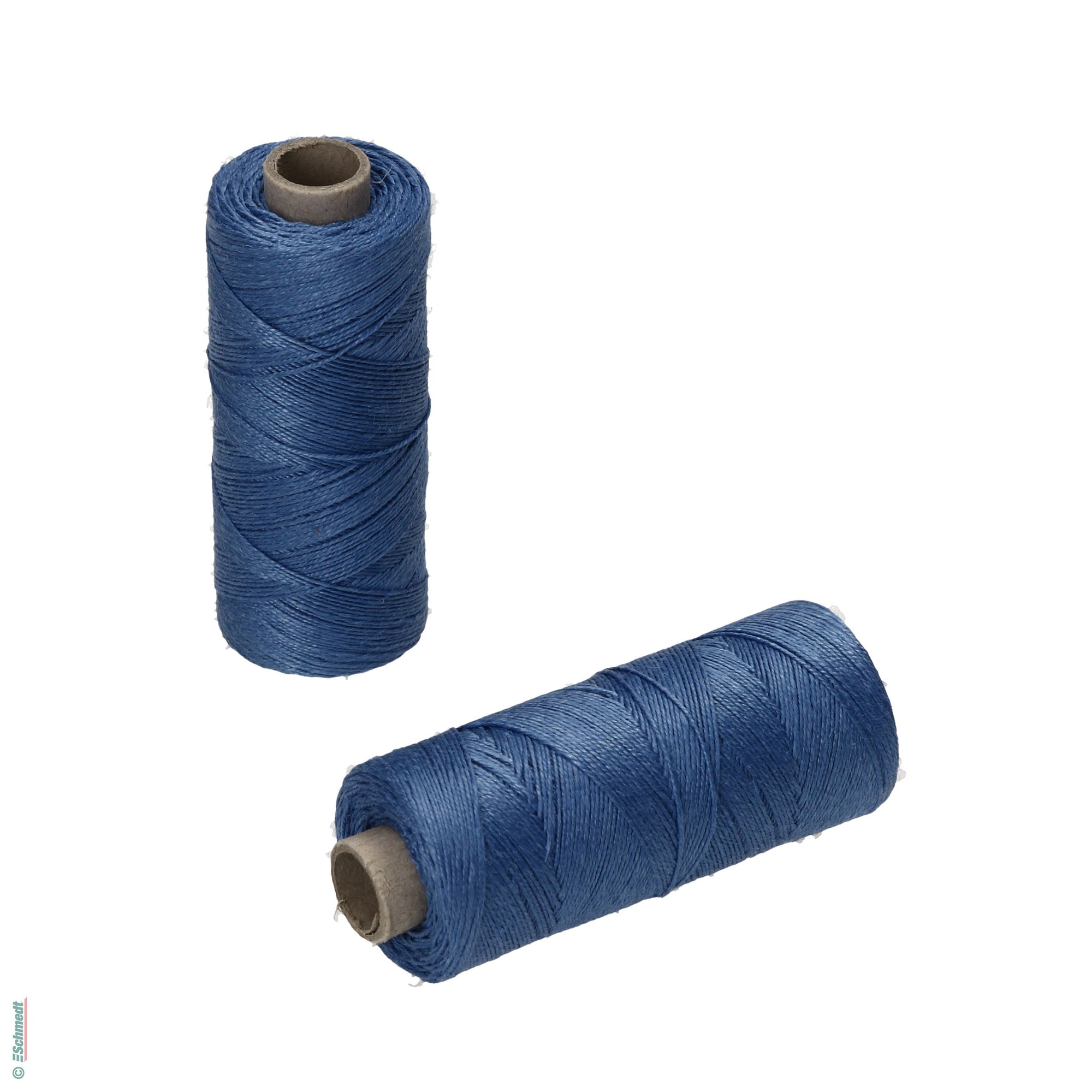 Hilo para coser a mano | de colores - Tamaño 30/3 - aprox. 0,42 mm - Color 37 - azul - para el cosido con hilo manual...