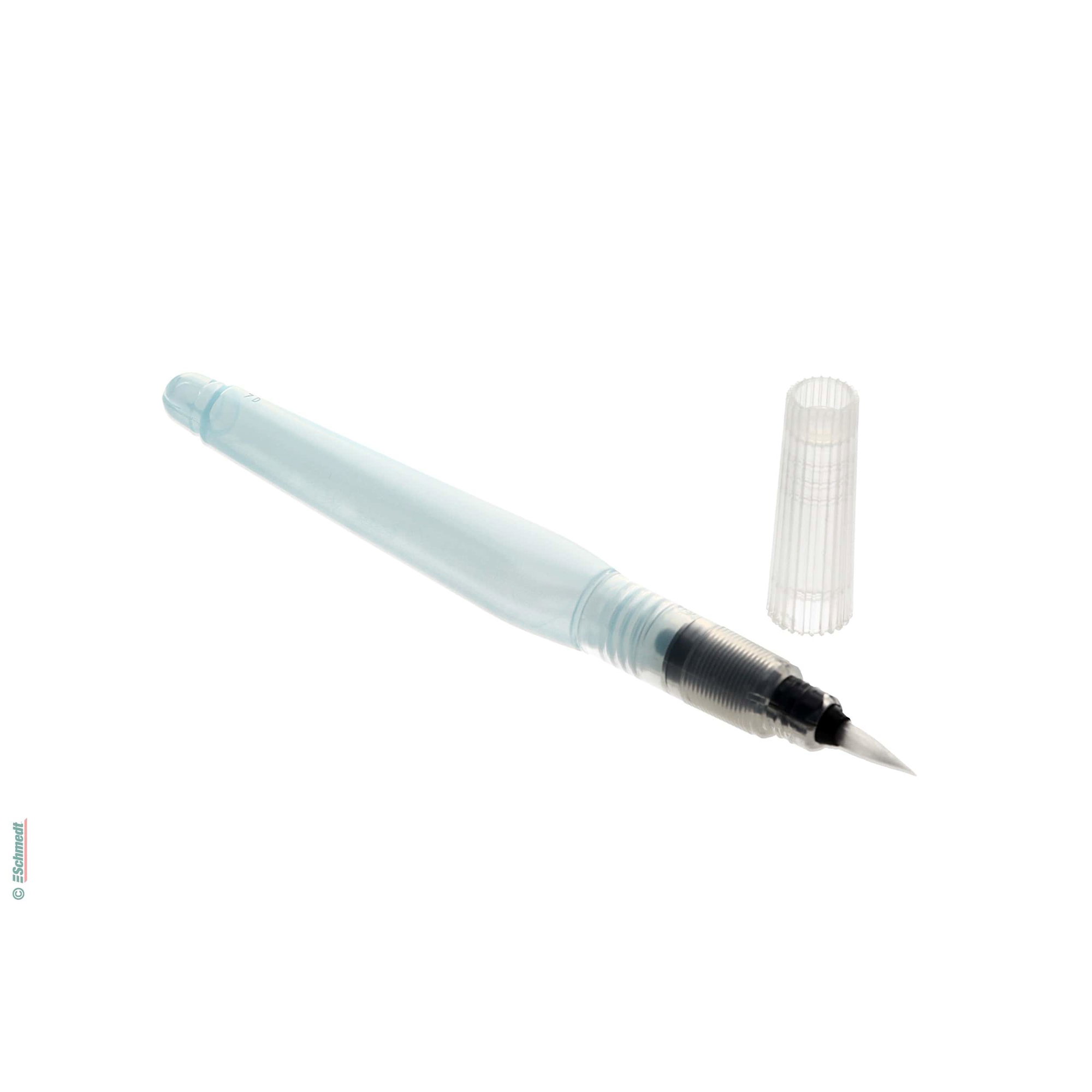 Water brush pen Mizu Fude - Version medium - draws lines and contures on Japanese papers which then may be torn along the fibres... - image-2