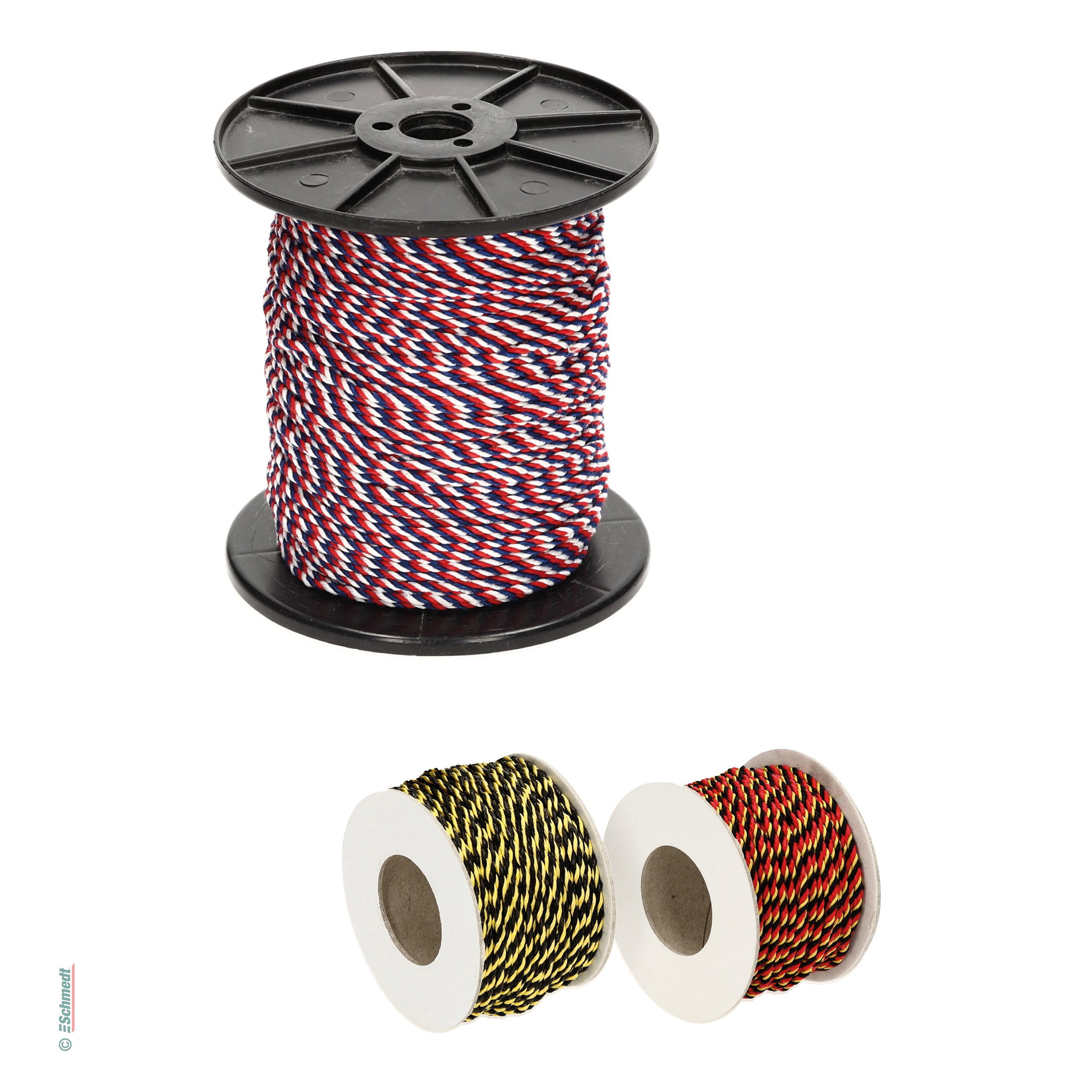 Satin cord | standard quality | thick | multi-coloured - Thickness: approx. 2 mm - double-twisted - for certificates, medals, pennants and p...
