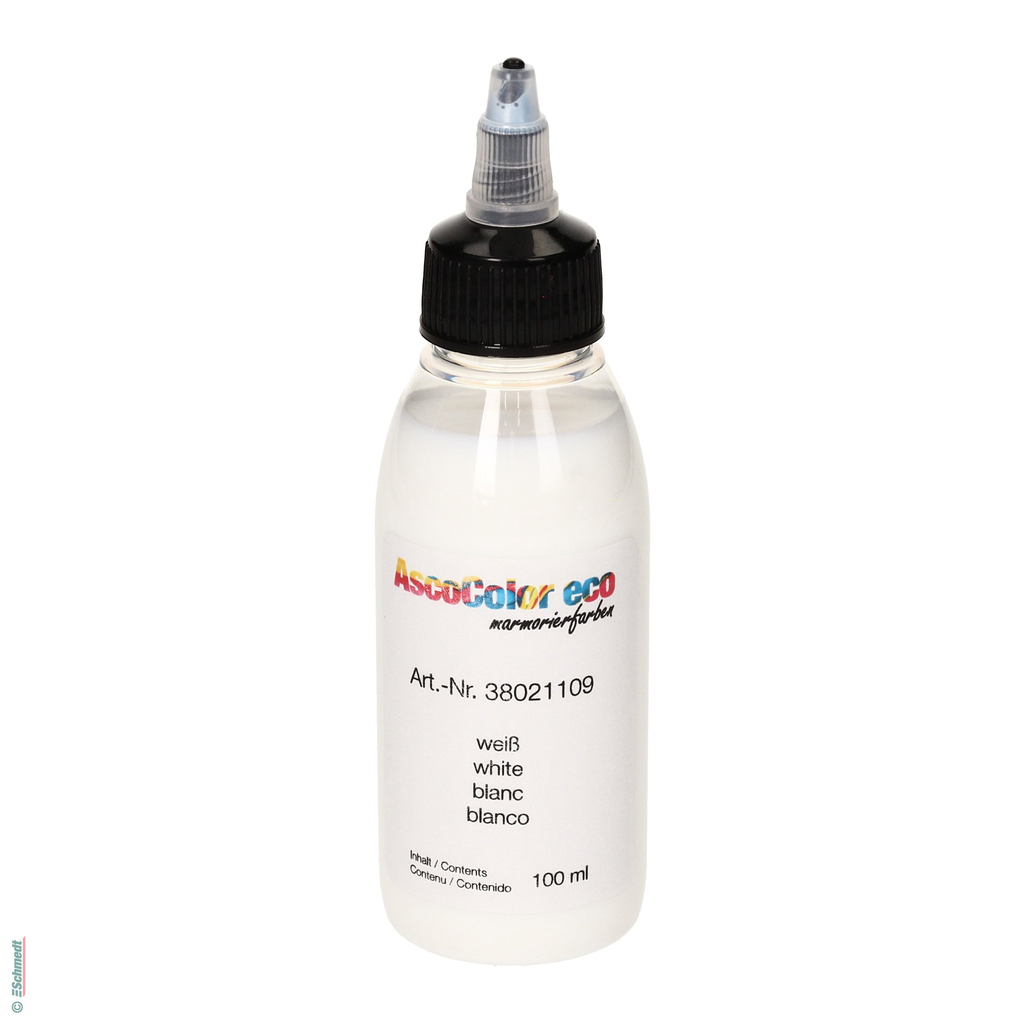 AscoColor eco - peinture à marbrer - Couleur 109 - blanc - Conditionnement Bouteille / 100 ml - pour créér papiers marbrés.

Veuillez agit...