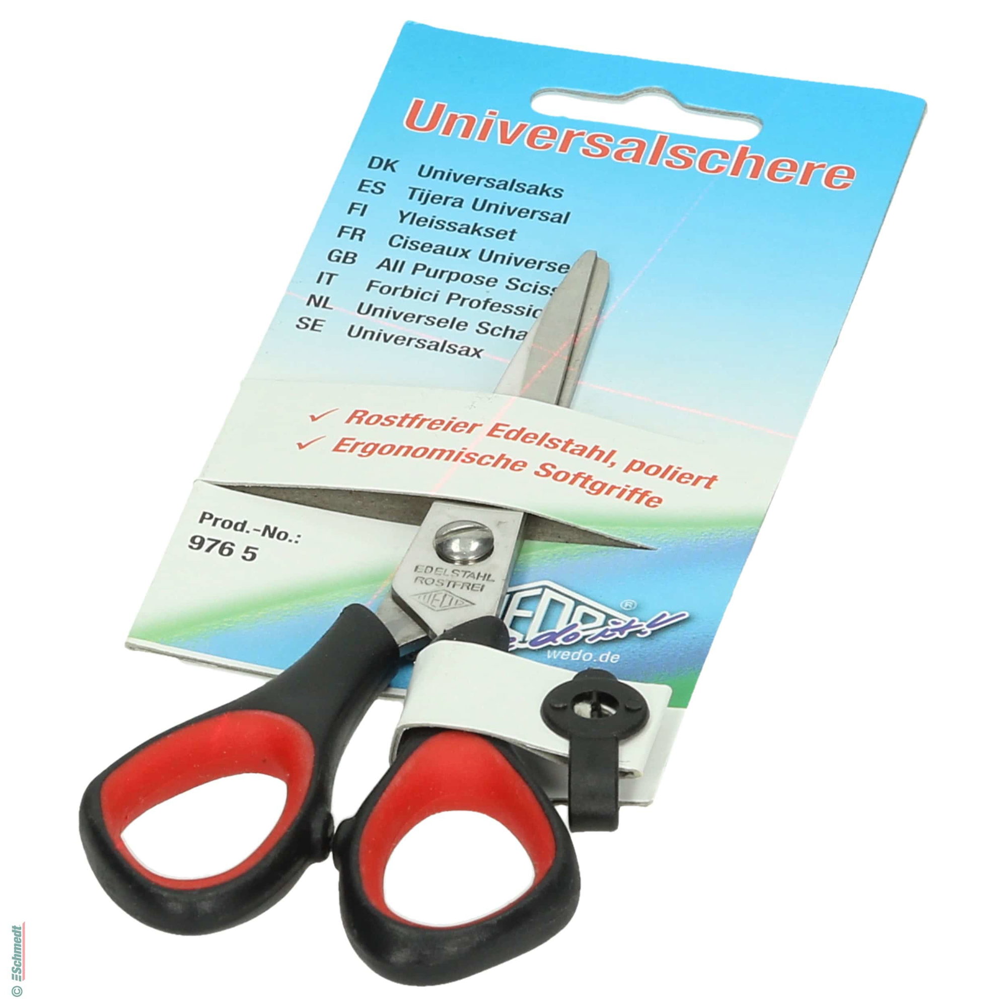 Tijeras universales - Largo total (en mm) 140 - Afilado para diestros... - imagen-1