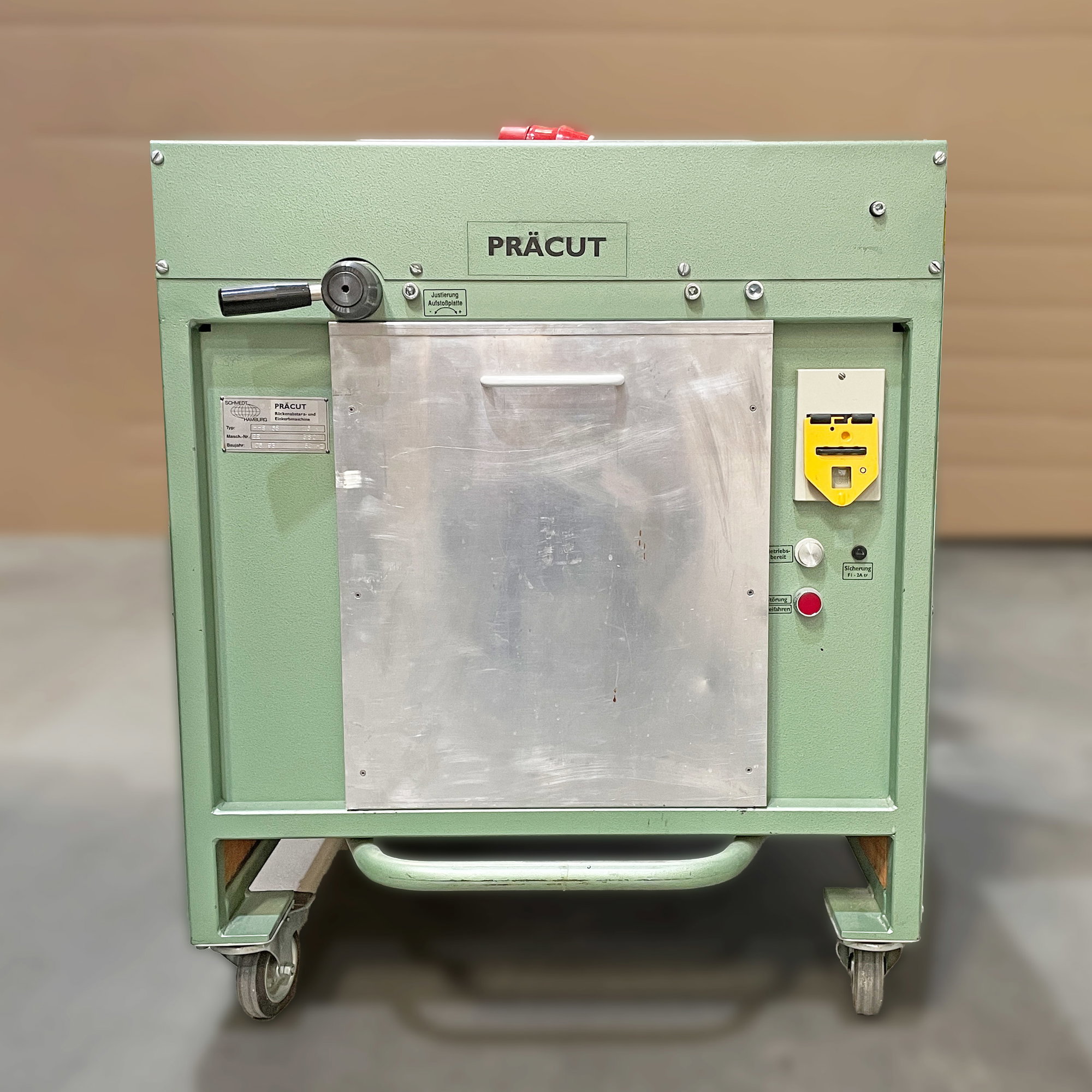 PräCut • Buchblockabstanz- und Einkerbmaschine - Gebrauchtmaschine - Dieses Gerät entspricht nicht mehr den aktuellen Sicherheitsstandards, ... - Bild-1