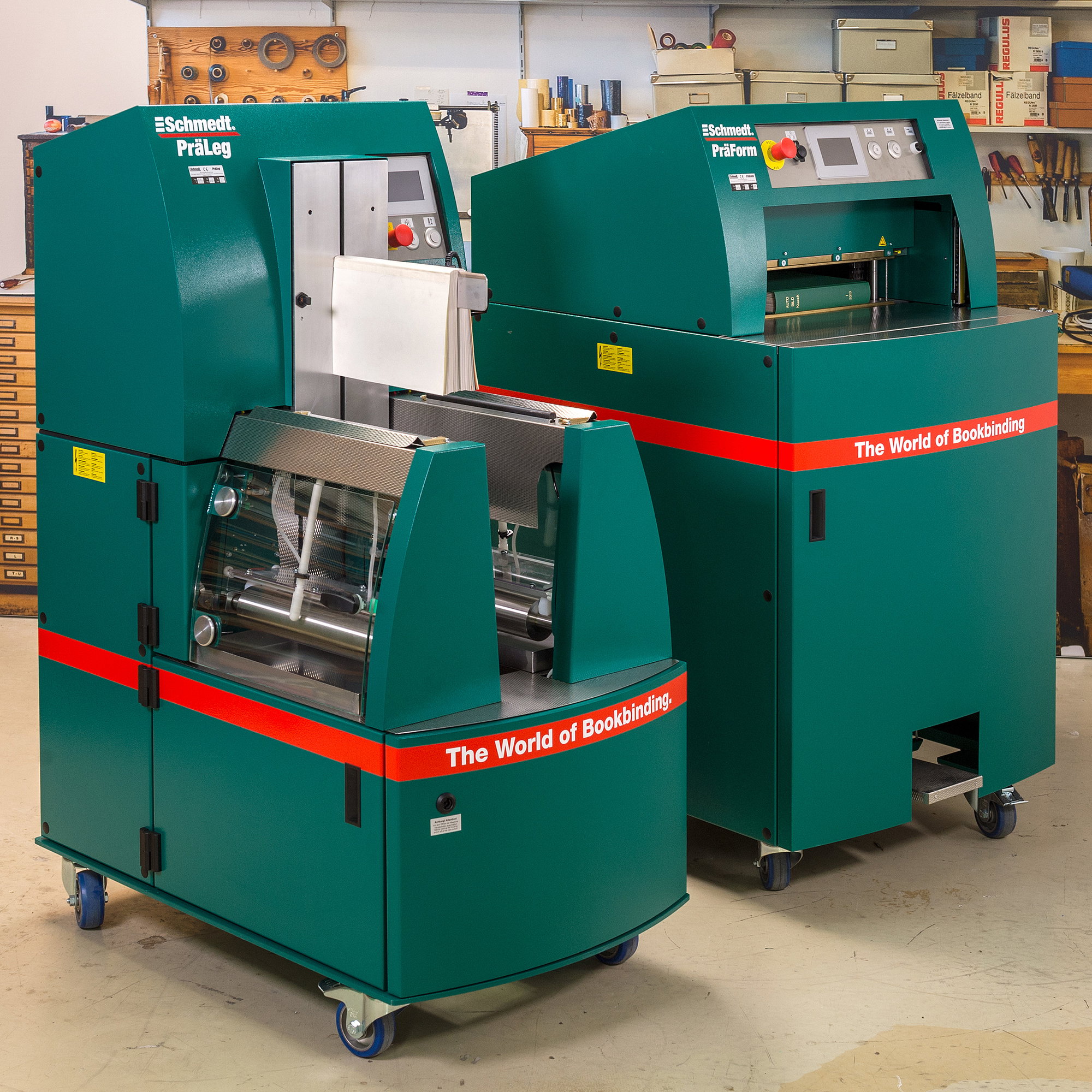 PräLeg | Book casing-in machine - Machine to combine book blocks with book covers - Applications: book blocks with flat and rounded backs, p... - image-2