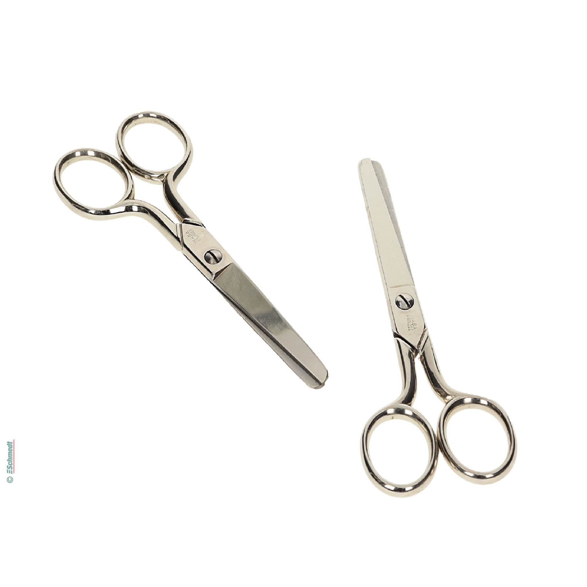 Pocket scissors, rounded - nickel-plated - versatile use, suitable for many cutting jobs...