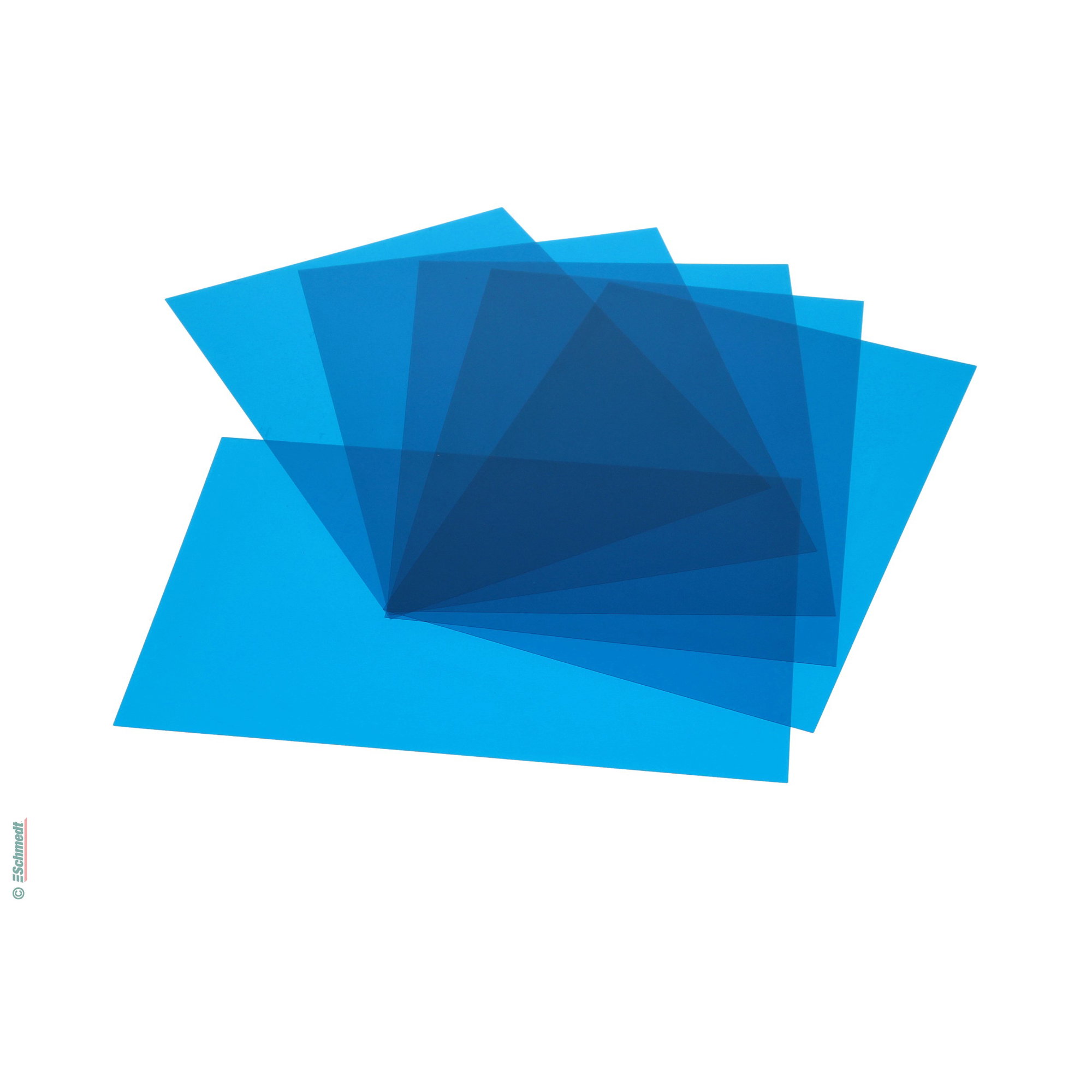 Cover sheets | coloured transparent - Dimensions 210 x 297 mm - Colour blue - to protect the title sheet and to stabilize bound documents...