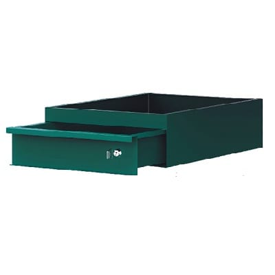 Tiroir d'outils avec serrure - Supplément pour établis - » Dimensions du tiroir: (LxHxP): 400 x 145 x 510 mm...