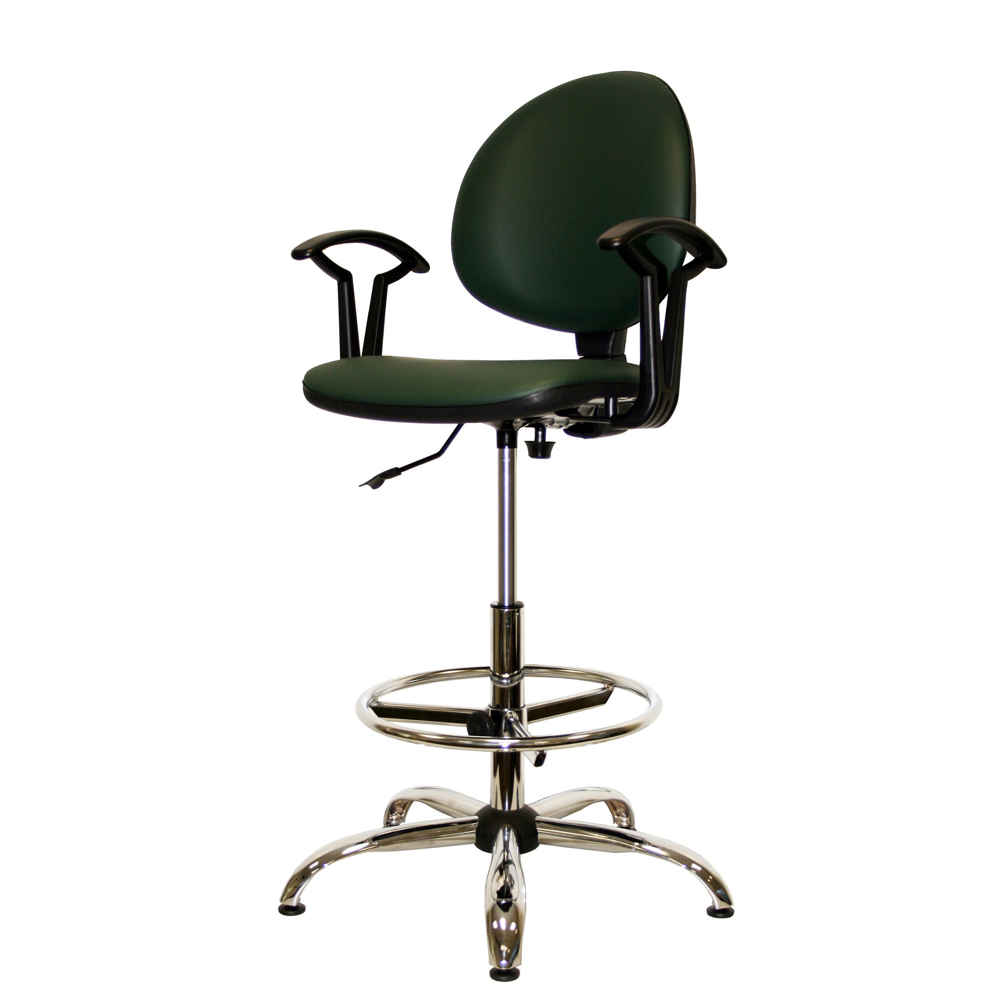 Chaise Type Smart GPT27 - avec réglage continu de la hauteur et des accoudoirs - Chaise  avec structure en acier et assise et dossier rembou... - image-1