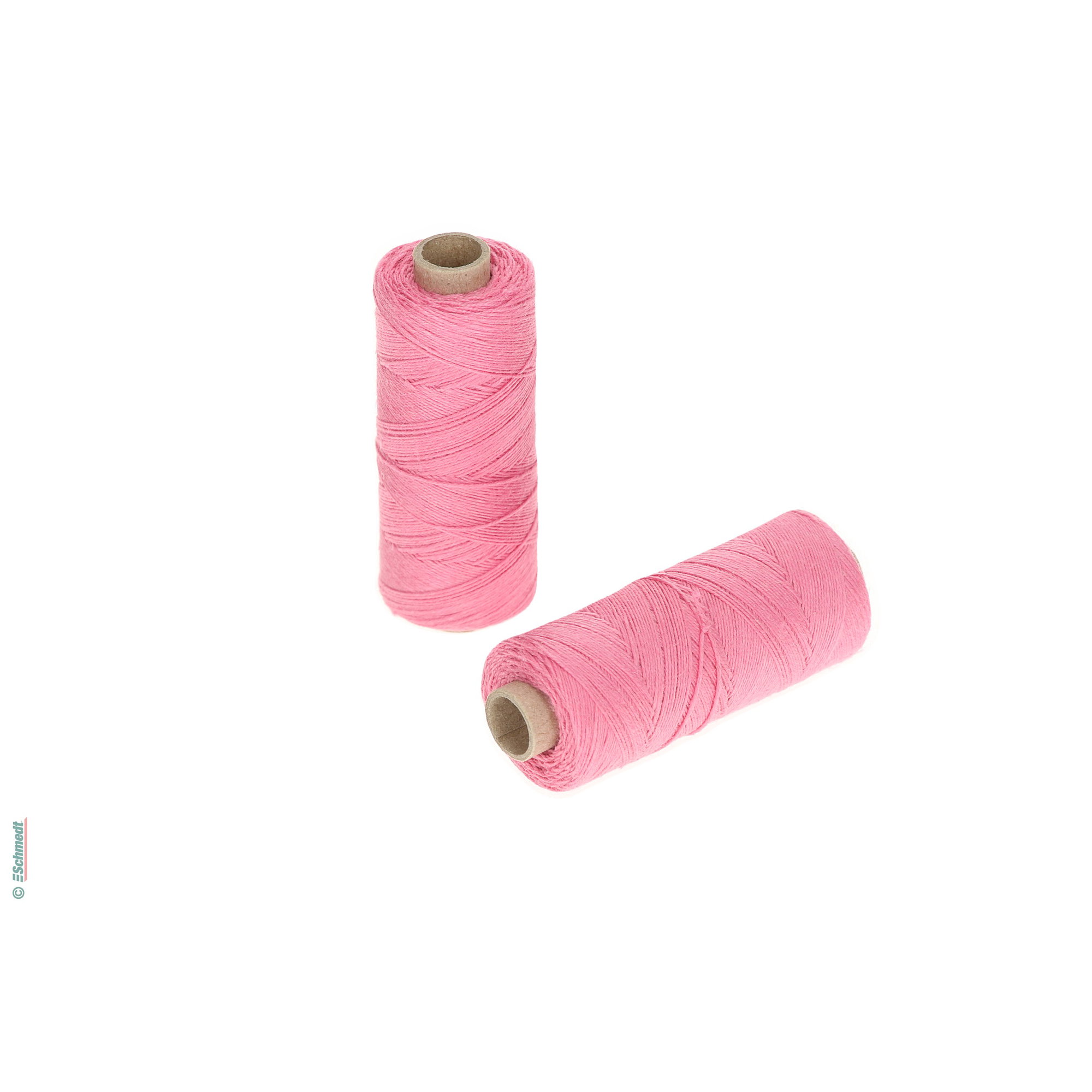 Hilo para coser a mano | de colores - Tamaño 30/3 - aprox. 0,42 mm - Color 32 - rosa - para el cosido con hilo manual...