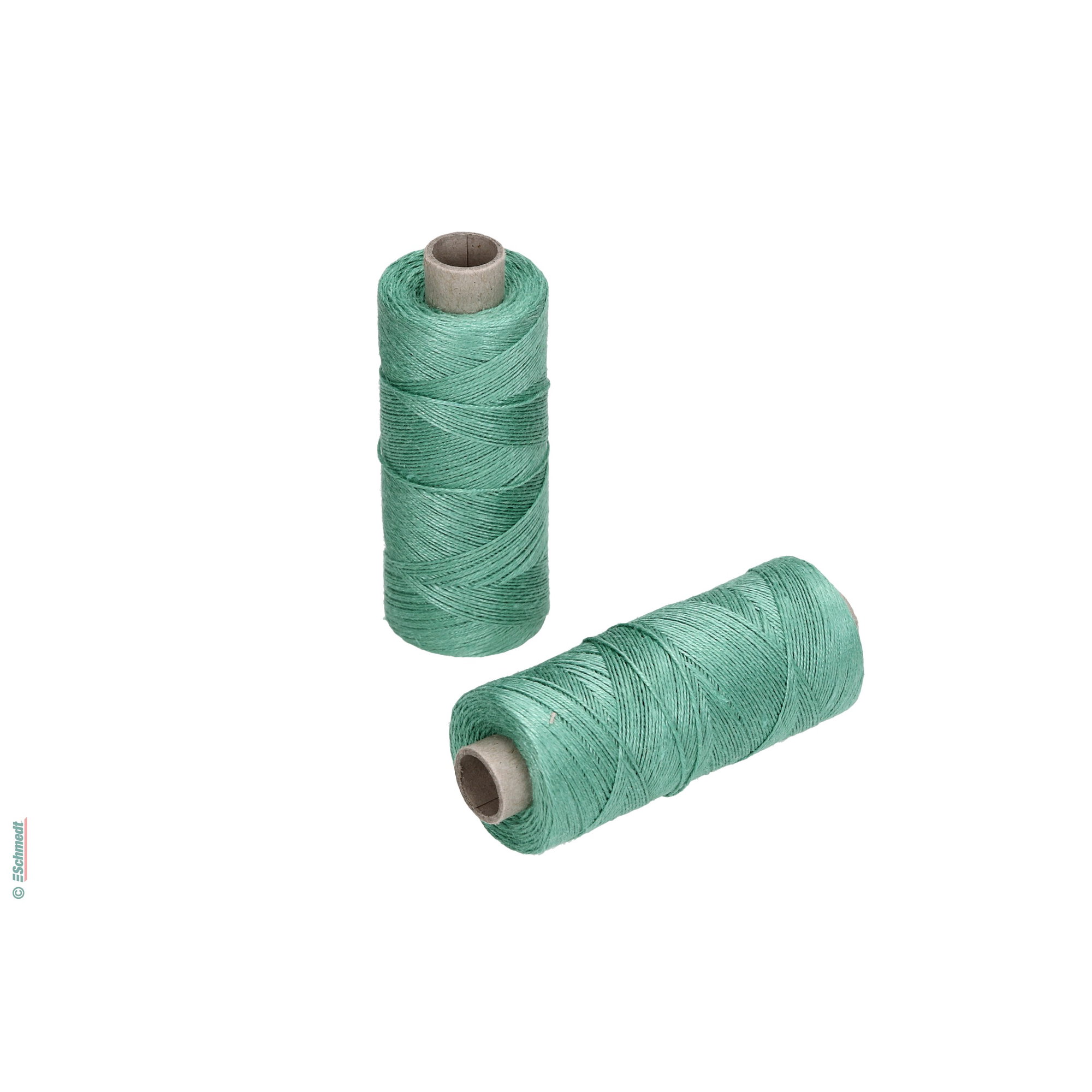 Hilo para coser a mano | de colores - Tamaño 30/3 - aprox. 0,42 mm - Color 10 - verde - para el cosido con hilo manual...
