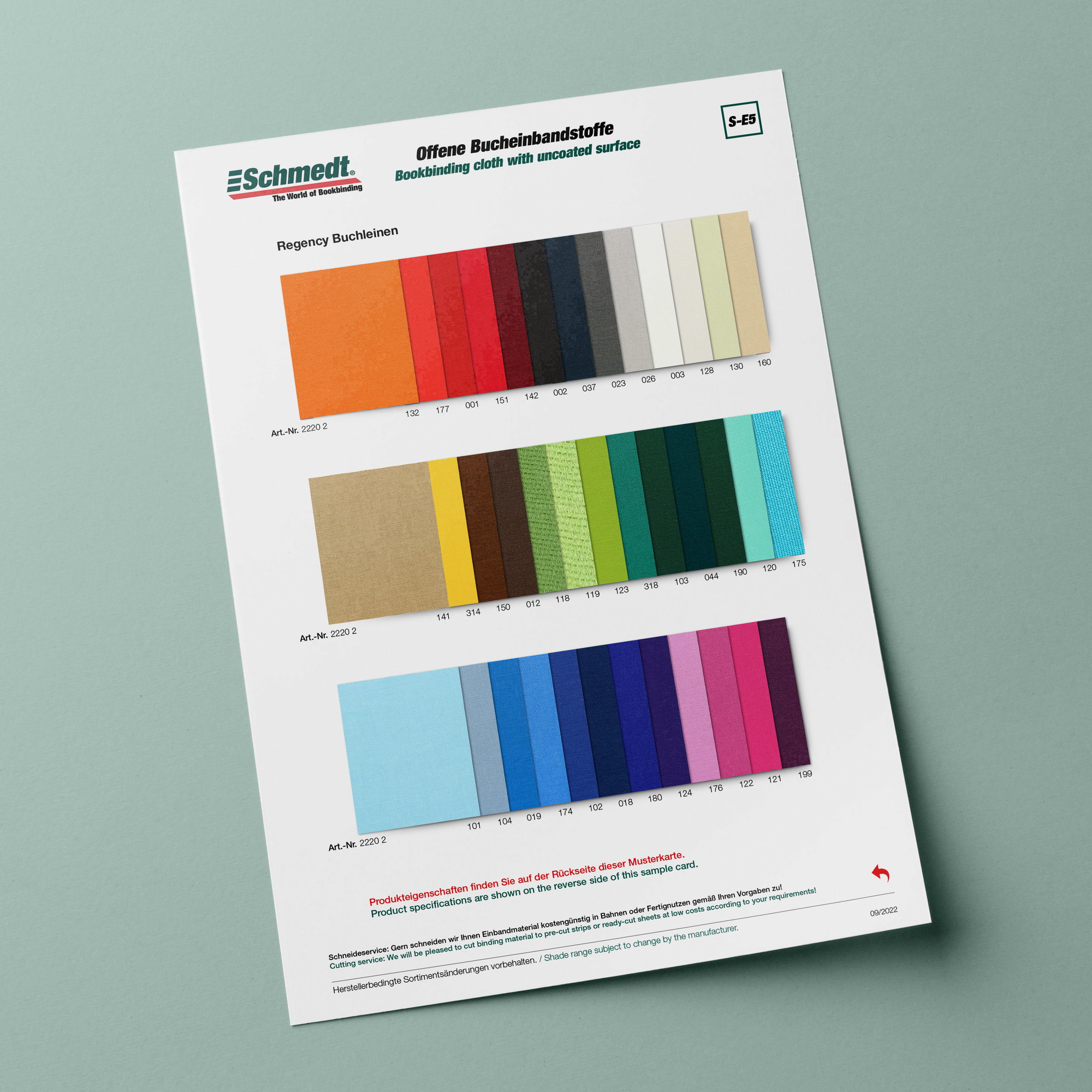 Regency | toile de reliure - avec une surface fine, non revêtue - Applications: pour livres, agendas, classeurs, chemises, boîtes, étuis, co... - image-3