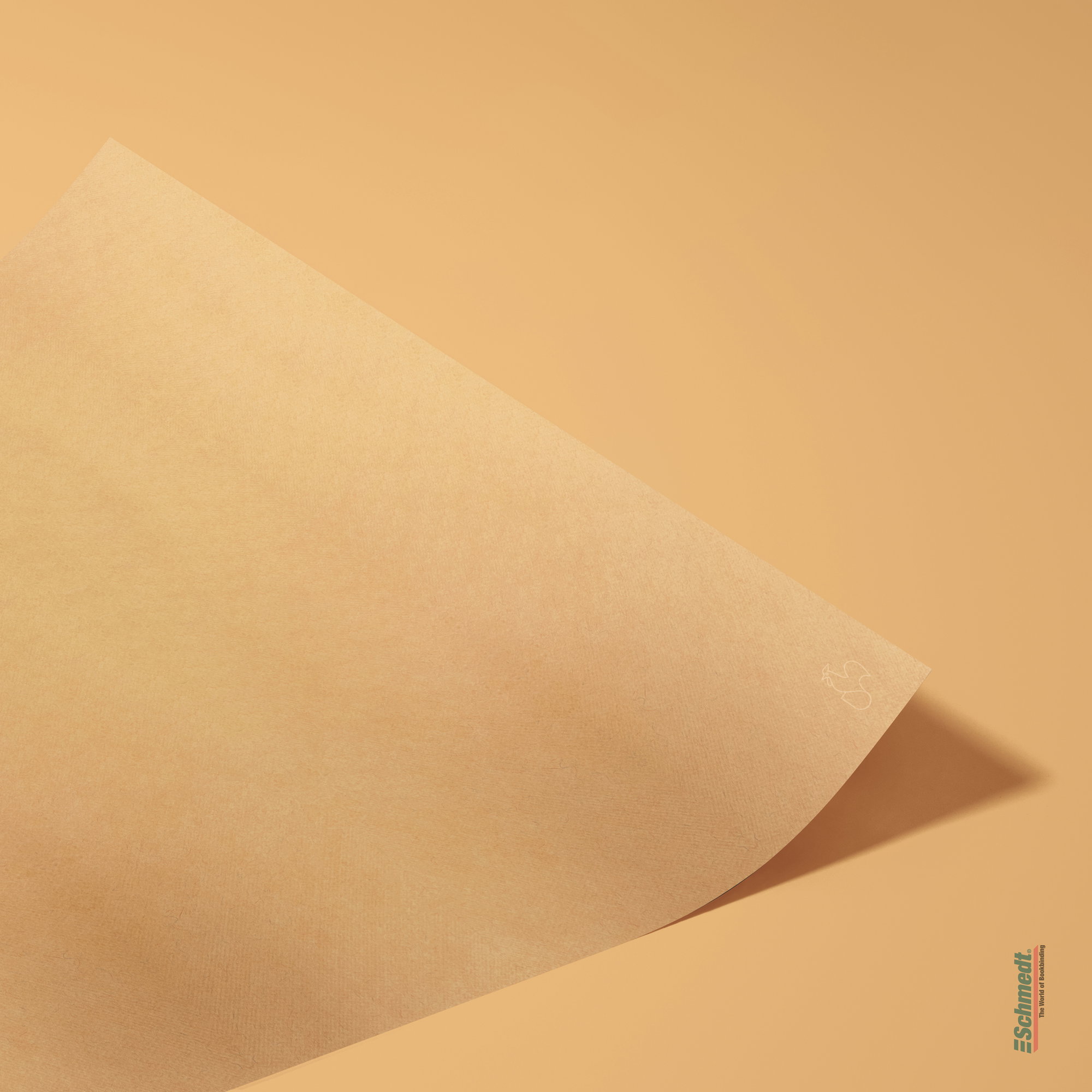 Ingres - papier à la cuve - Couleur 115 - orange - utilisé comme feuille de garde ou comme papier de couverture exclusif pour livres. Approp... - image-2