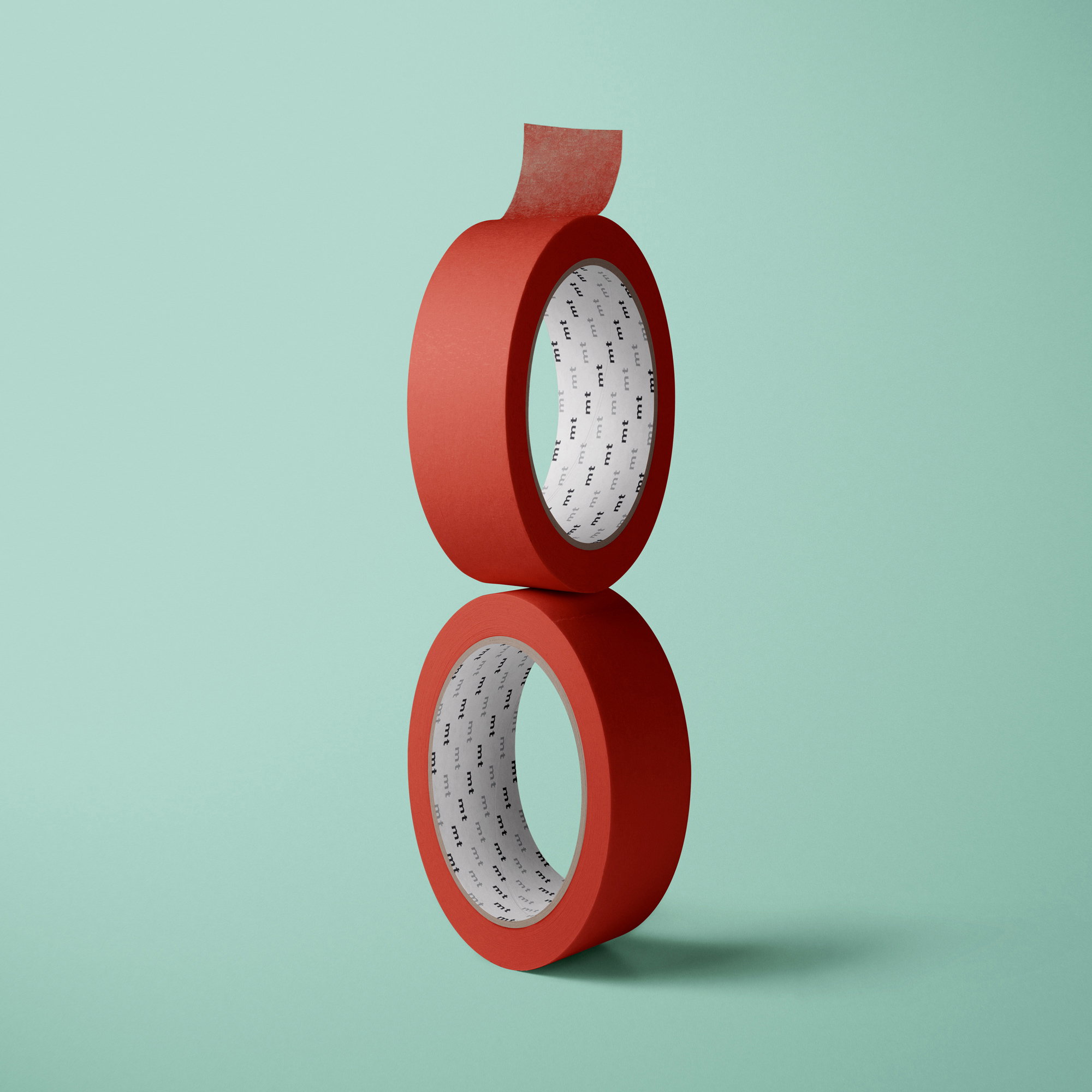 Washi Tape / Cinta adhesiva de enmascarar | Mate - Color 42 - rojo - Aplicaciones: Decoración de álbumes de fotos, libros de recortes, regal... - imagen-1