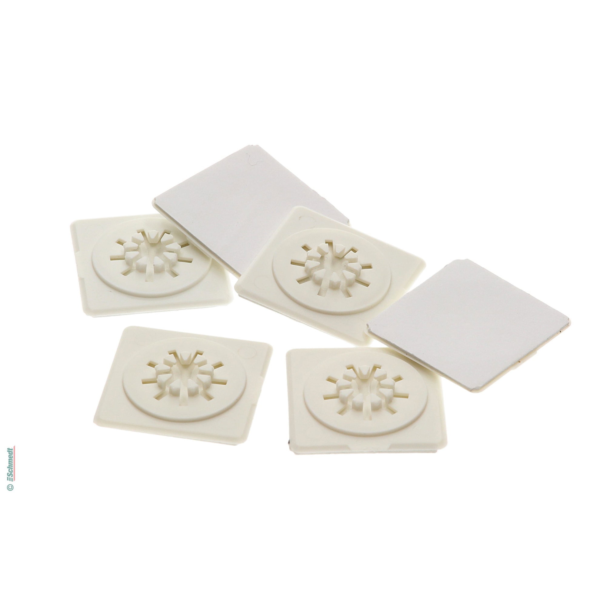 Fixateur pour CD, autocollant - Couleur blanc - pour fixer une CD ou DVD dans des brochures, chemises, classeurs, livres scolaires etc....