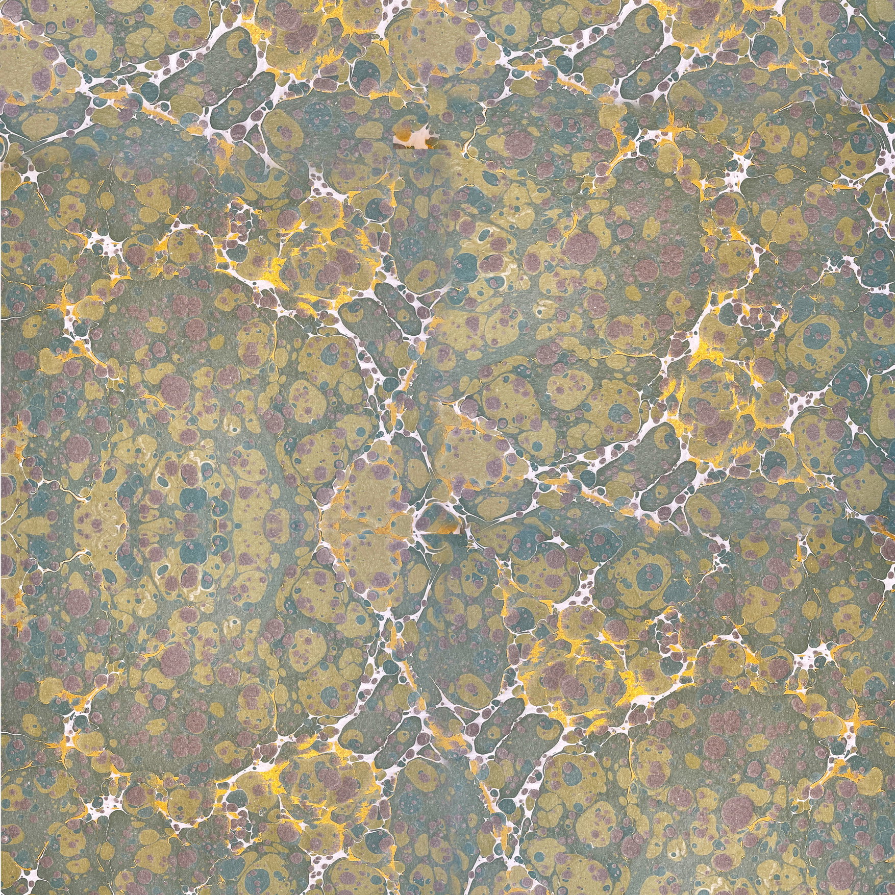 Genuine marbled paper, handmade - Colour 310 - multicoloured - Grammage 90 gsm - for book covers, boxes or crafts... - image-1