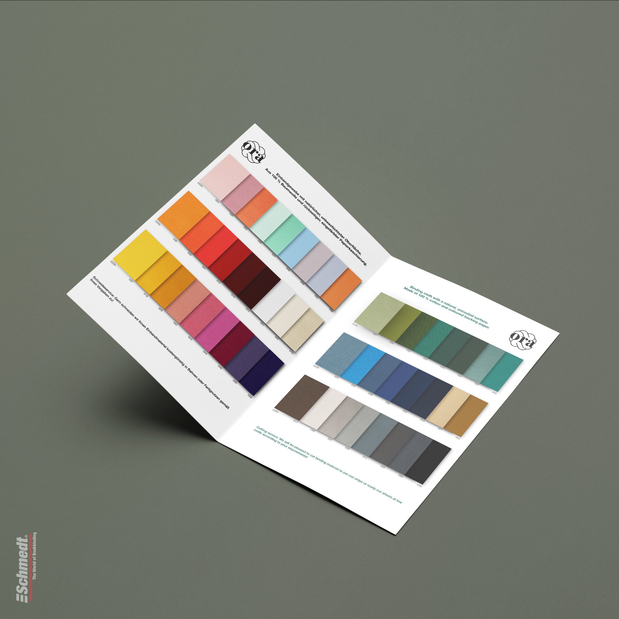 Ora • tela de encuadernación - con superficie fina y sin revestimiento - Aplicación:  para tapas de libros, agendas, archivadores, carpetas,... - imagen-1