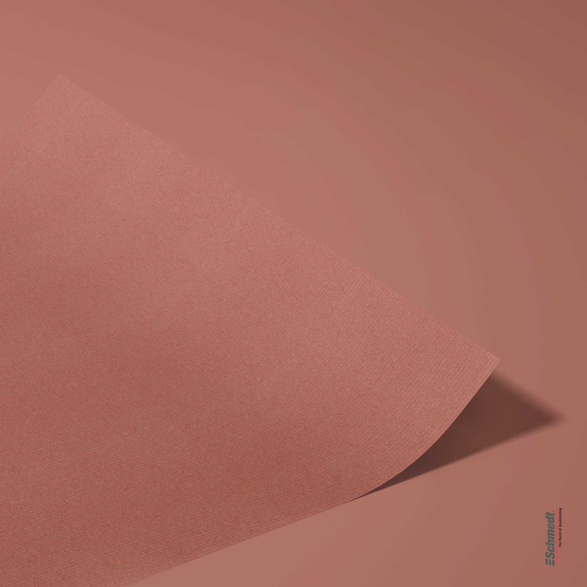 Bugra - deckle-edge paper - Colour 303 - brick red - to be used as endpaper or exclusive cover material for books. Also suitable for single-... - image-2