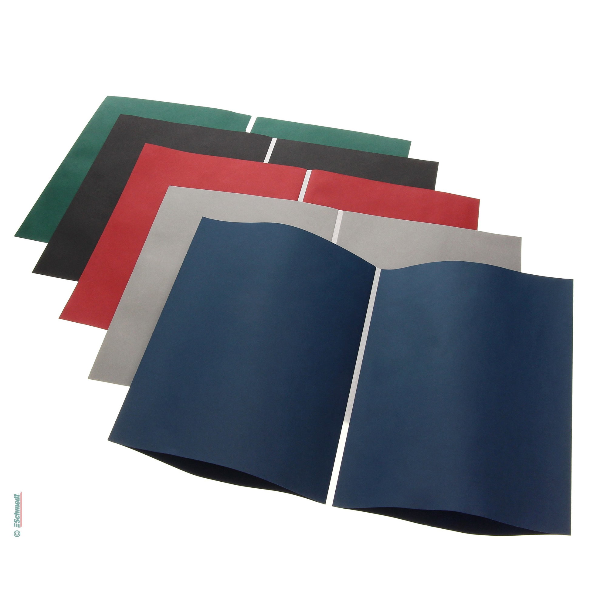 PräziCover - farbig, glatt - Kombiniertes Vorsatzpapier / DIN A4 Hochformat - zur Herstellung von Buchblocks mit echtem Vorsatz für Hardcove... - Bild-1