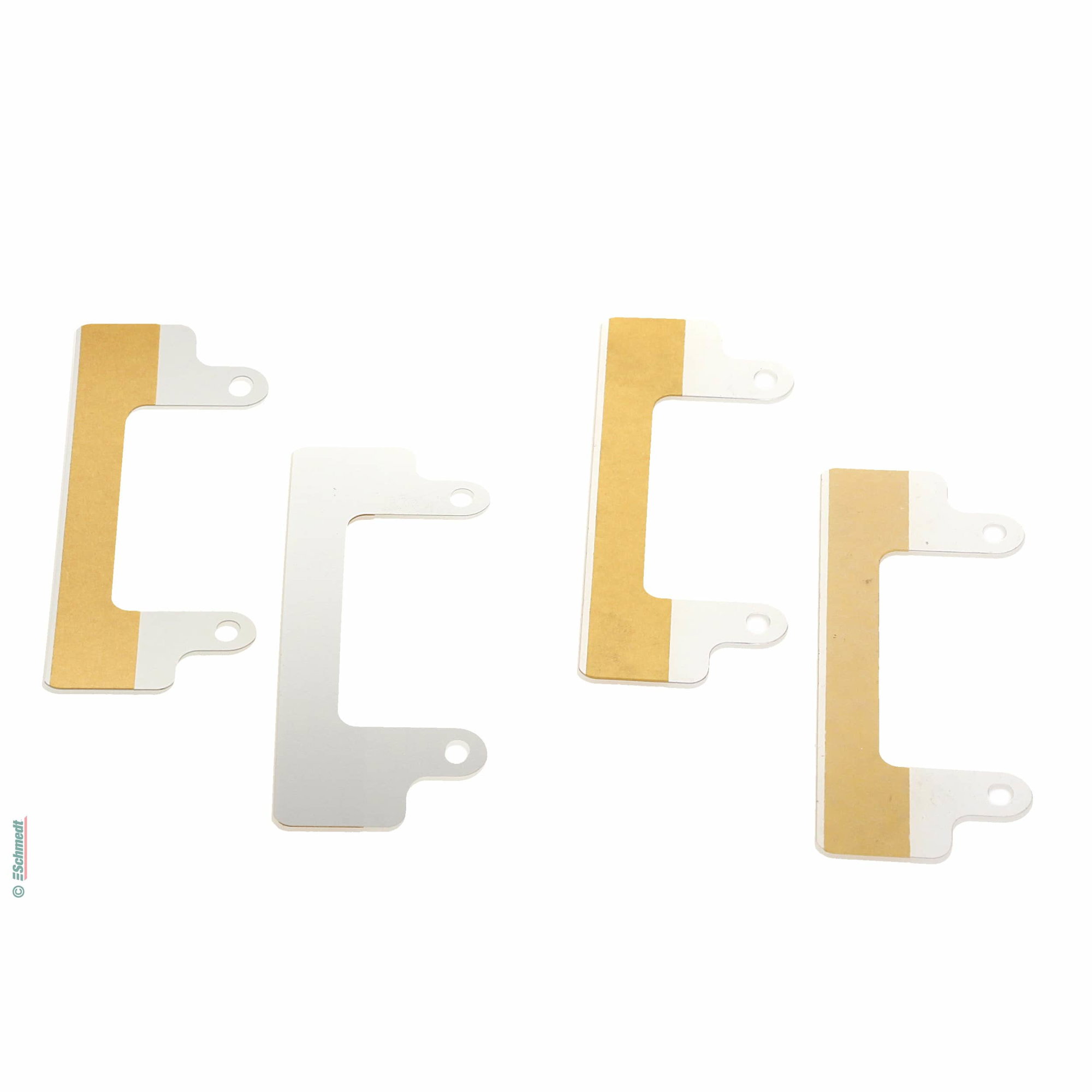 Bandes de classement autocollantes - Couleur transparent - Dimensions 120 x 14/30 mm - Version 2 éclisses de classement - 18 mm - pour colle...