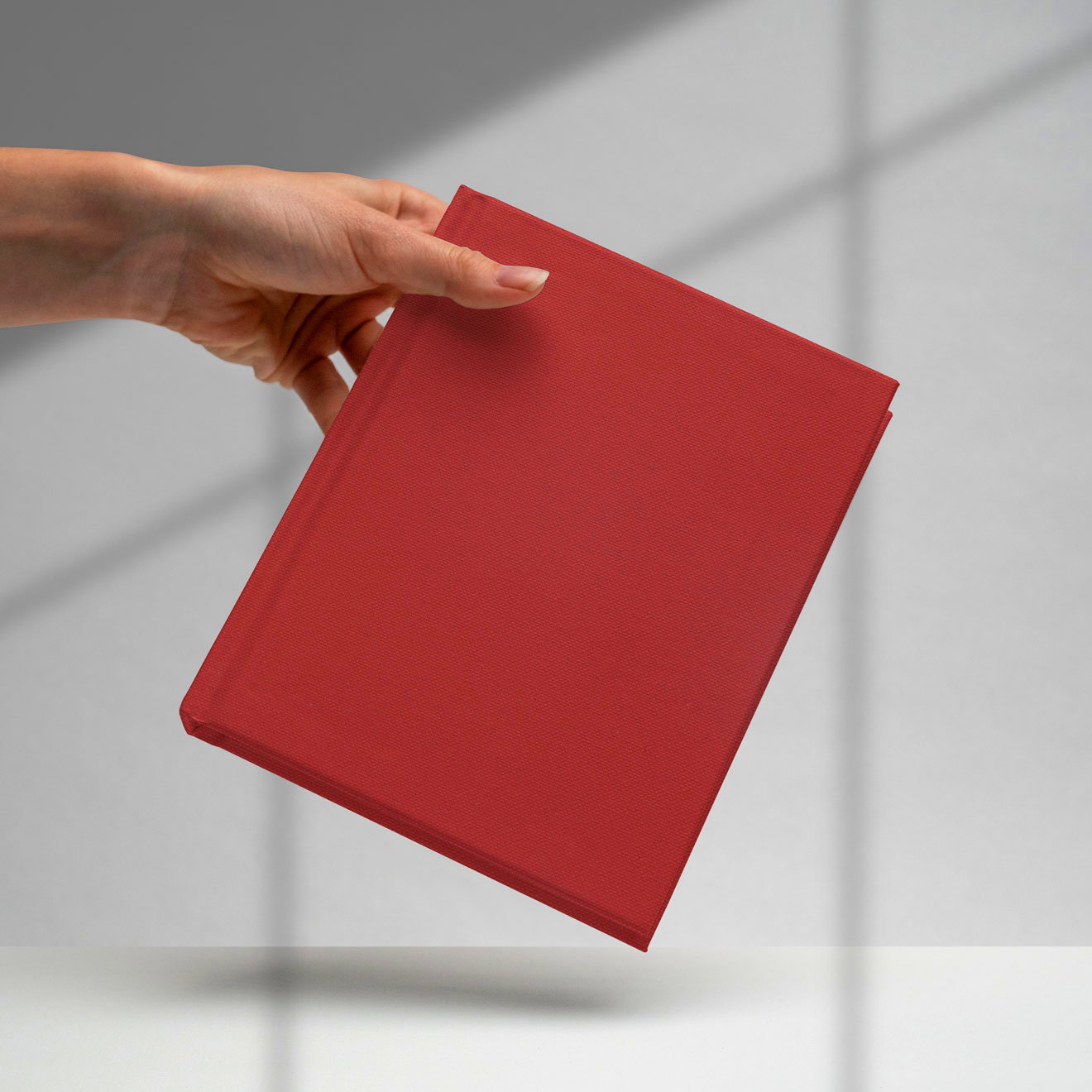 Englisch Buckram Matt | tela de encuadernación - Color 407 - rojo - Aplicaciones: para cubiertas de libros, menús (Nota: no es tan idóneo co... - imagen-3