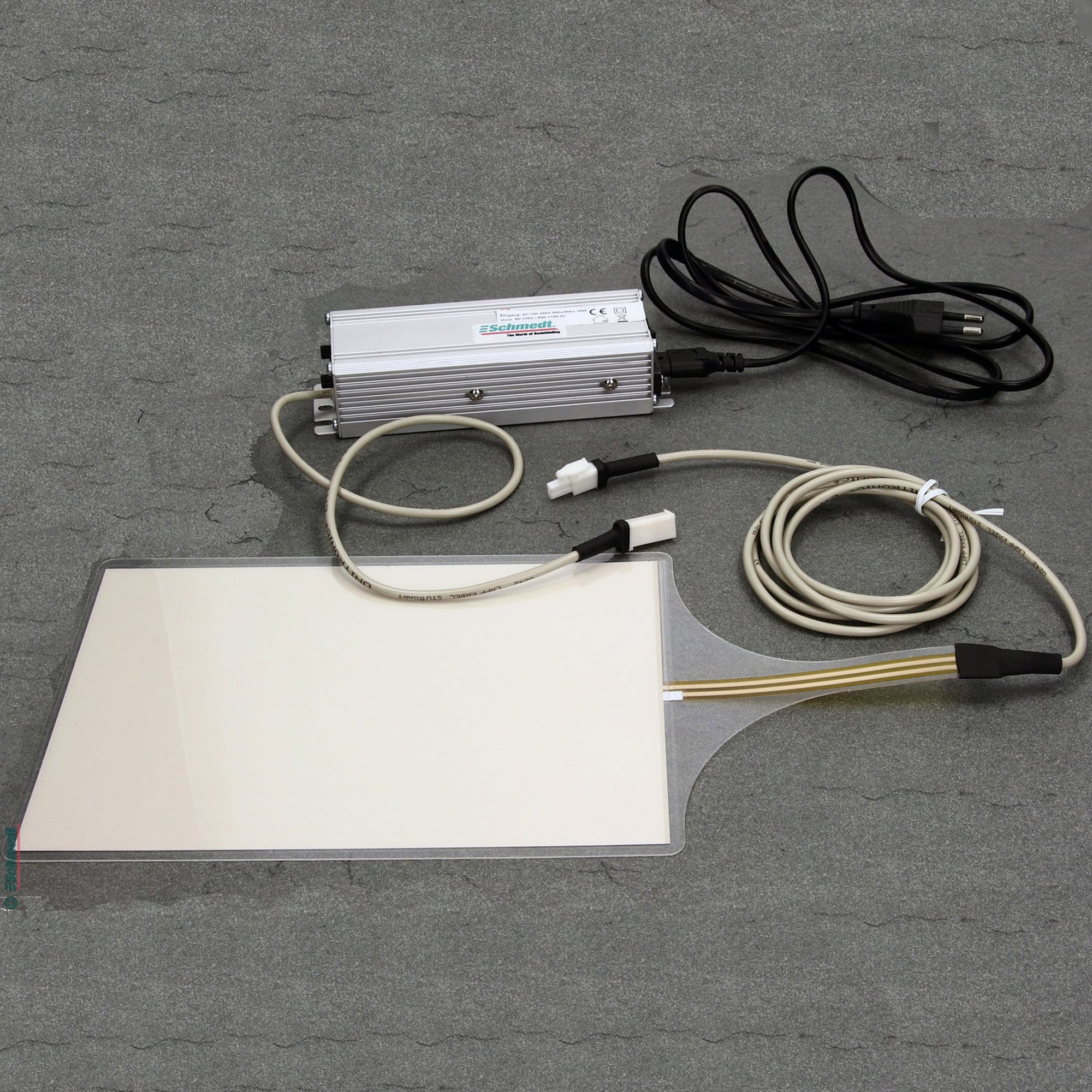 Film luminoso, blanco - set con invertidor - Film electroluminiscente - para restauración de papel (por ejemplo en libros encuadernados). Re... - imagen-1